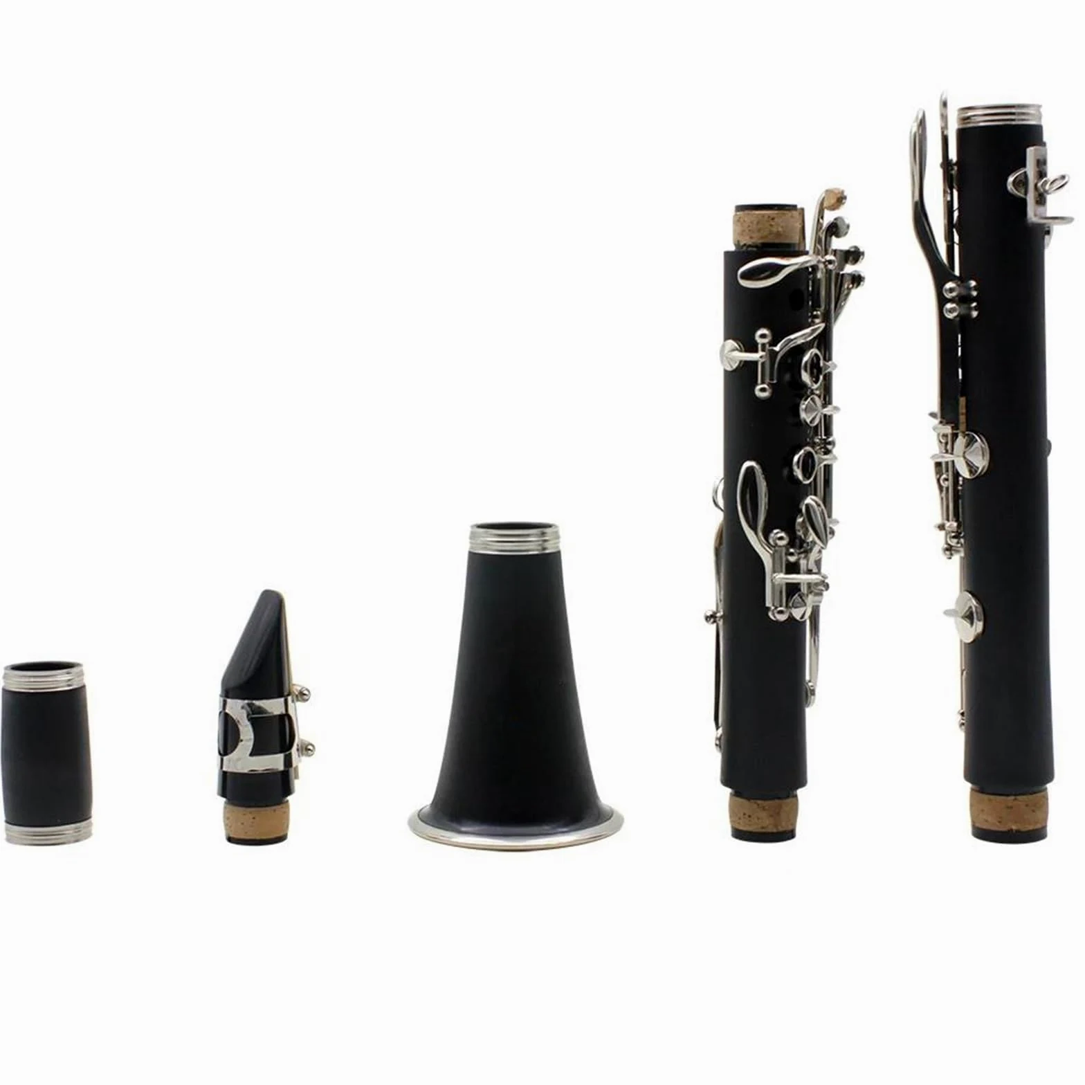 Buffet Clarinetto Sib Clarinetto Professionale Per Esibizioni In Concerto Clarinetto A 17 Tasti Con Kit Per Clarinetto Ance Accessori(White)