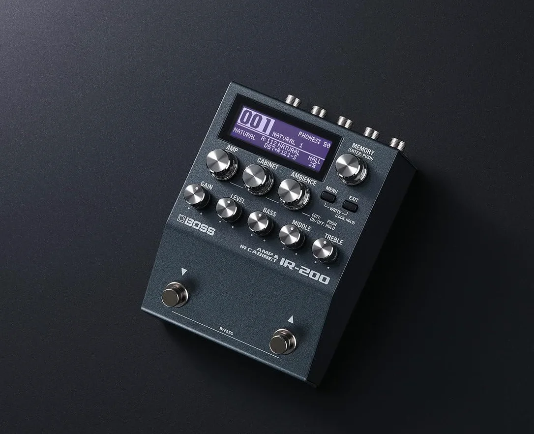 BOSS IR-200 PEDALE AMP & IR CABINET – Pedale Amp Simulator e Impulse Response Loader con un Suono e Caratteristiche di Livello Superiore - Eccezionale Qualità Audio, i Migliori Ampli