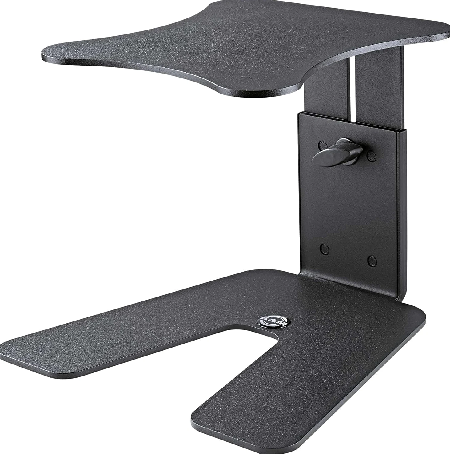 K&M 26774 Supporto da tavolo per monitor nero, in acciaio - supporto regolabile in altezza dal design innovativo