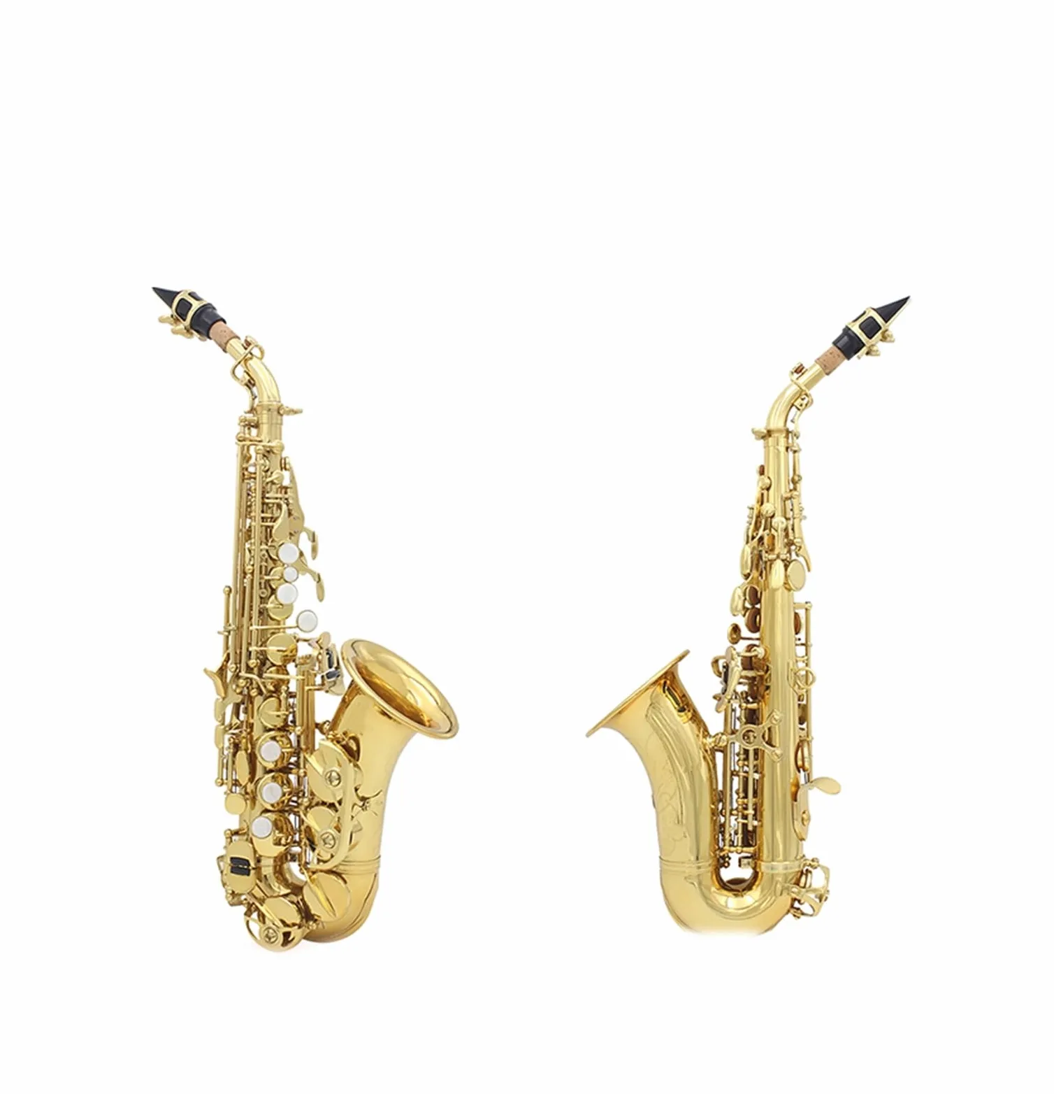 BABYCE Principianti Sassofono Sassofono Soprano Dorato B Flat Sax Soprano Strumento A Fiato Sax Parte per Studenti Principianti