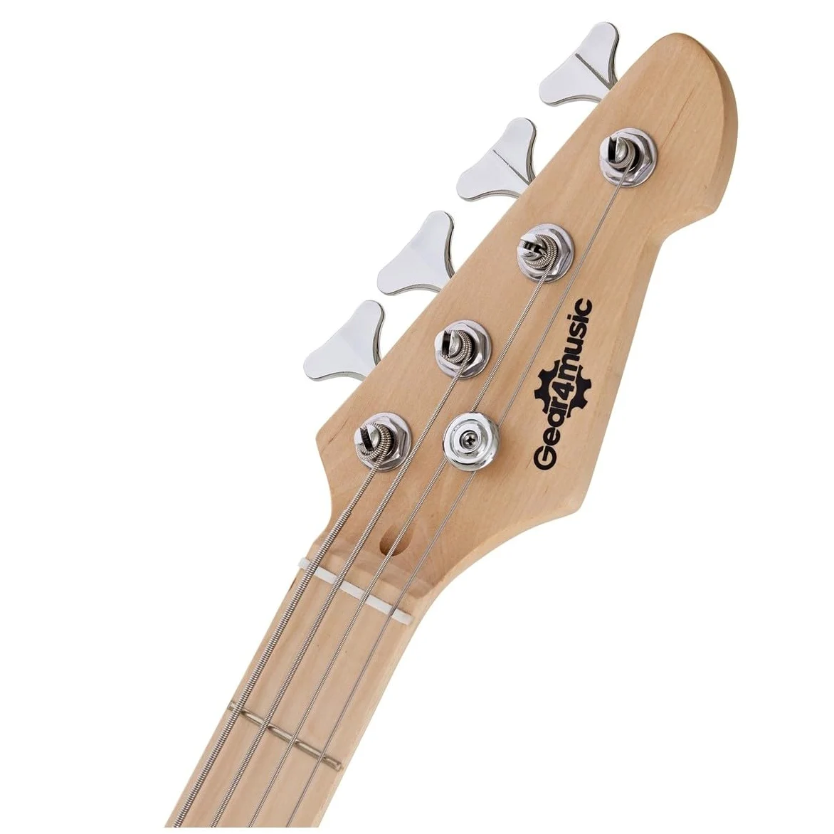 Basso LA Select + Pacchetto con Amplificatore da 15 W, Natural | Tono Chiaro e Deciso, Corpo in Frassino con Manico in Acero, Humbucker Split Coil, Ampli 15W e Accessori Inclusi