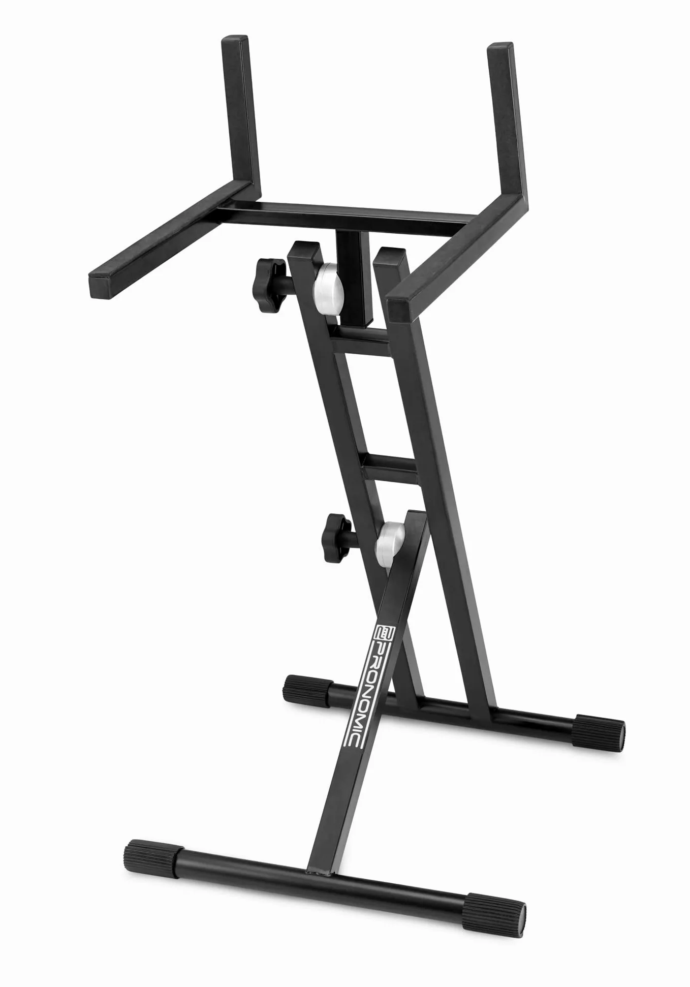 Pronomic Supporto MXS-100 per mixer, amplificatori chitarra, combo amp, laptop, casse, rack. Altezza totale 47-82 cm, altezza appoggio da terra 35-68,5 cm.