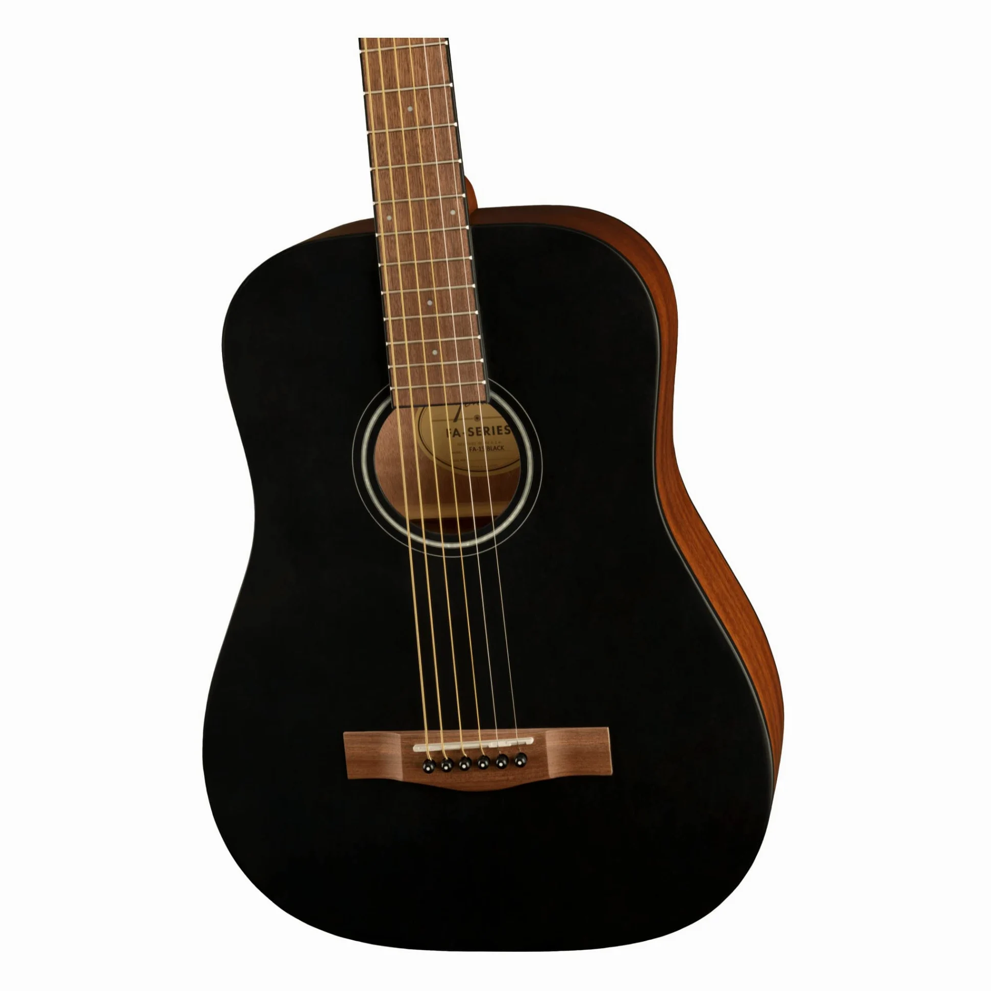 Fender FA-15 - Chitarra acustica 3/4 con custodia, edizione limitata, colore: Nero