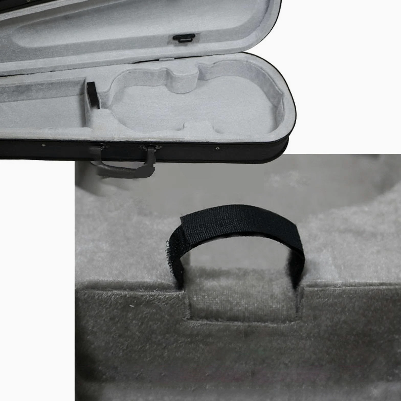 Custodia Rigida per Violino, Zaino, Leggera, Imbottitura in Schiuma Oxford, Doppia Cerniera, Portatile, per Musicisti, Viaggi, Uso Quotidiano, Lunghezza 64.5 Cm