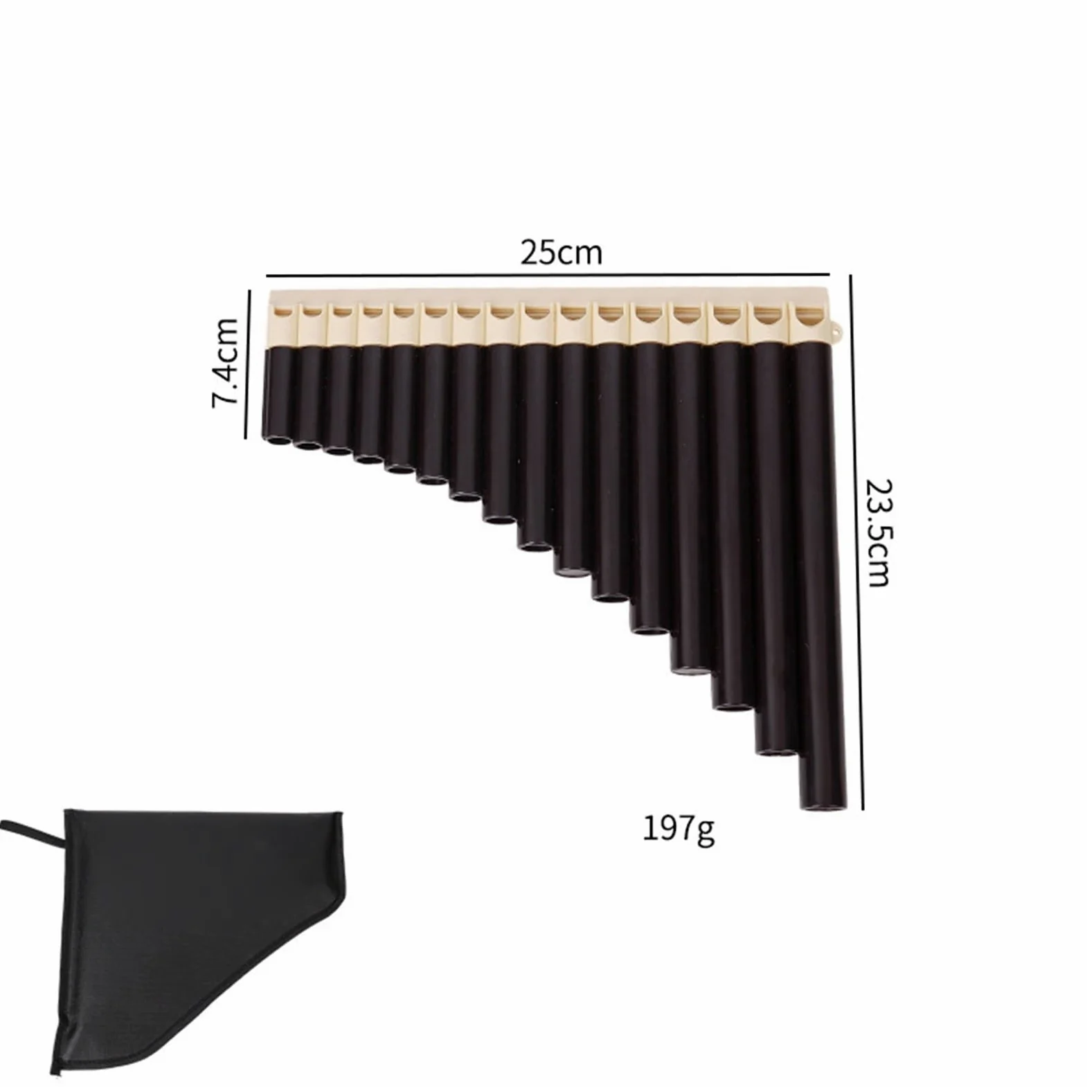 Strumenti Per Flauti Di Pan Flauto Di Pan Professionale Con 16 E 18 Canne Esercizi Per Principianti(Type 1)