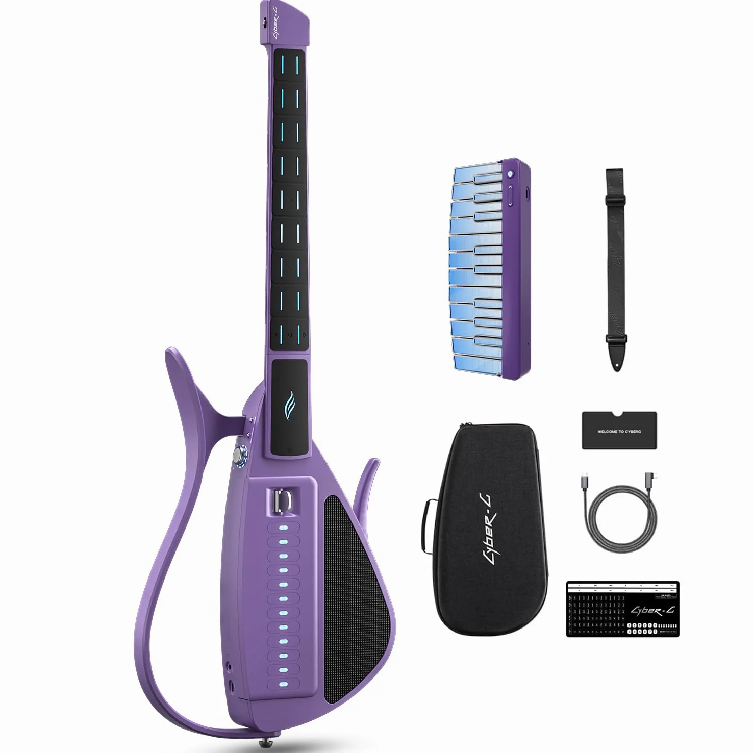Enya CYBER-G Chitarra Smart & Modulo Tastiera(Viola)