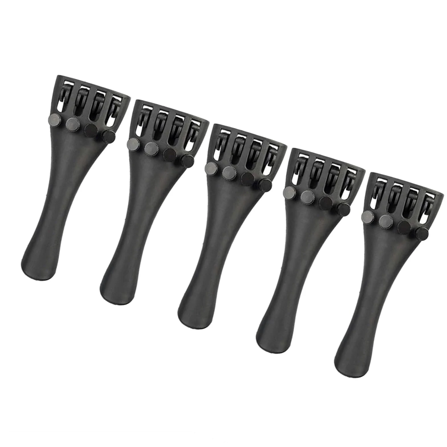 5 pezzi in fibra di carbonio per violino coda per violino con regolatori accordatori fini per 4/4 accessori violino per principianti