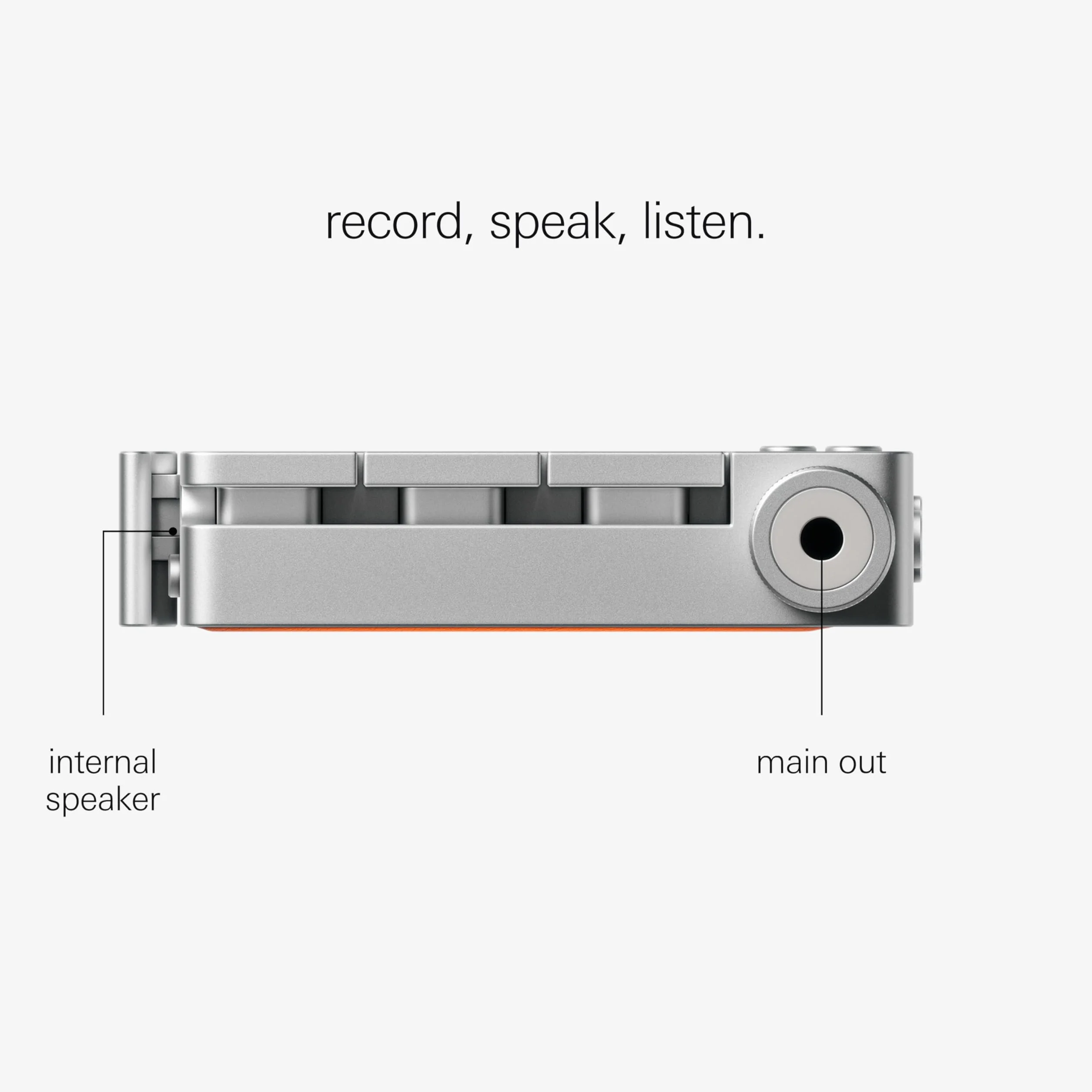 Teenage Engineering TP-7 (registratore portatile, con interfaccia audio USB-C, Bluetooth, microfono interno, altoparlanti, 128 GB di memoria, interfaccia audio USB-C, autonomia di 72 ore)