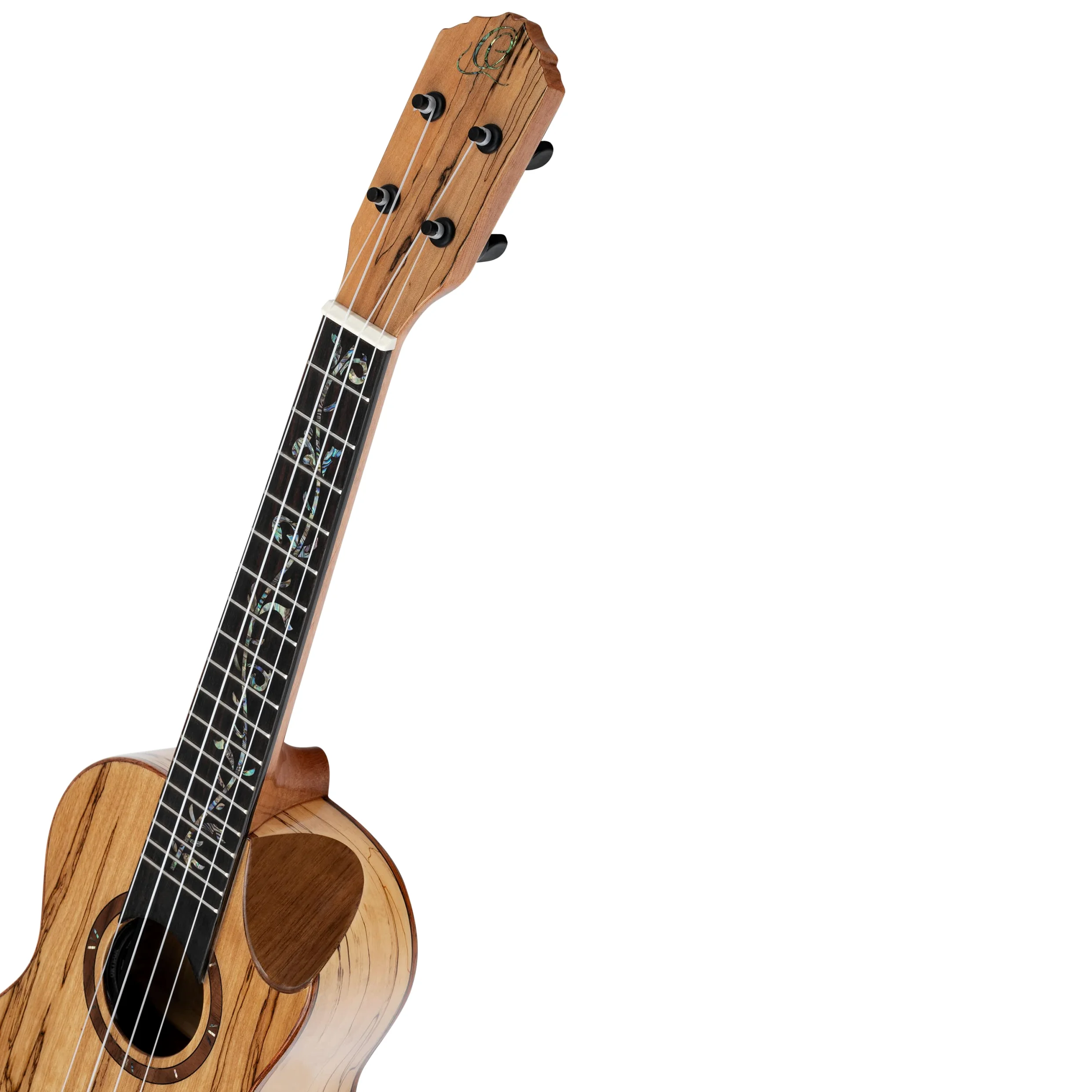 Ortega Guitars Ukulele Concerto Elettro-Acustico – Elite Series – Gig Bag Inclusa – Spalted Acero, Natural (RUET-SMA)