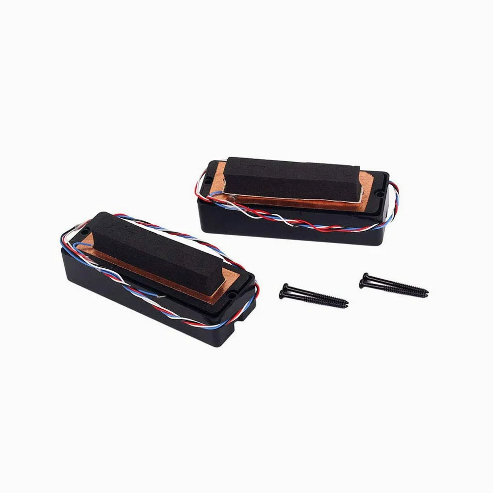 Alnicov Pickup per basso Set di pickup Humbucker a doppio strato con saponetta per parti di basso a 5 corde