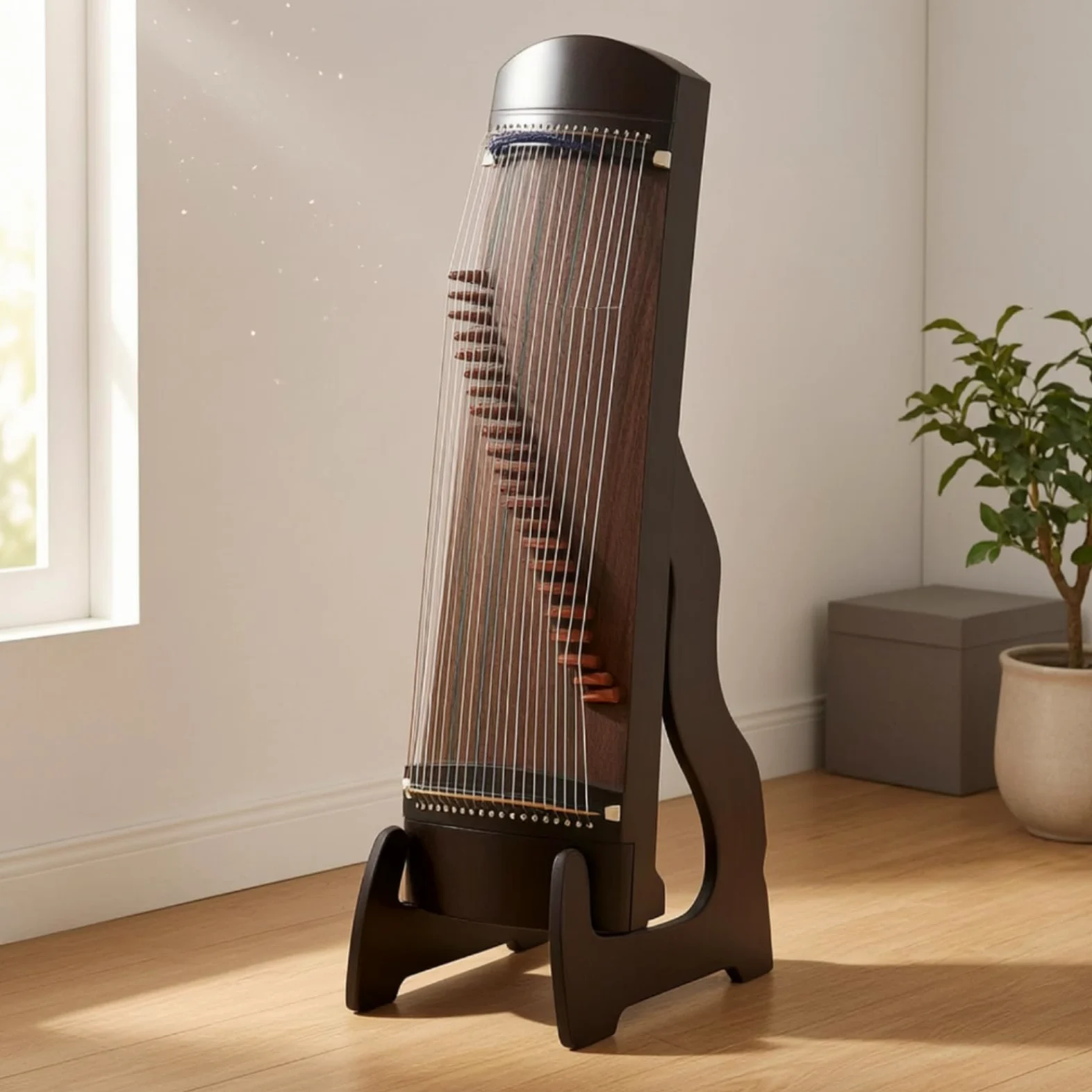 Qianly Supporto Salvaspazio Cavalletto Stabilizzante Reggistrumento per Musicisti, Casa, Negozi di Musica , Nero