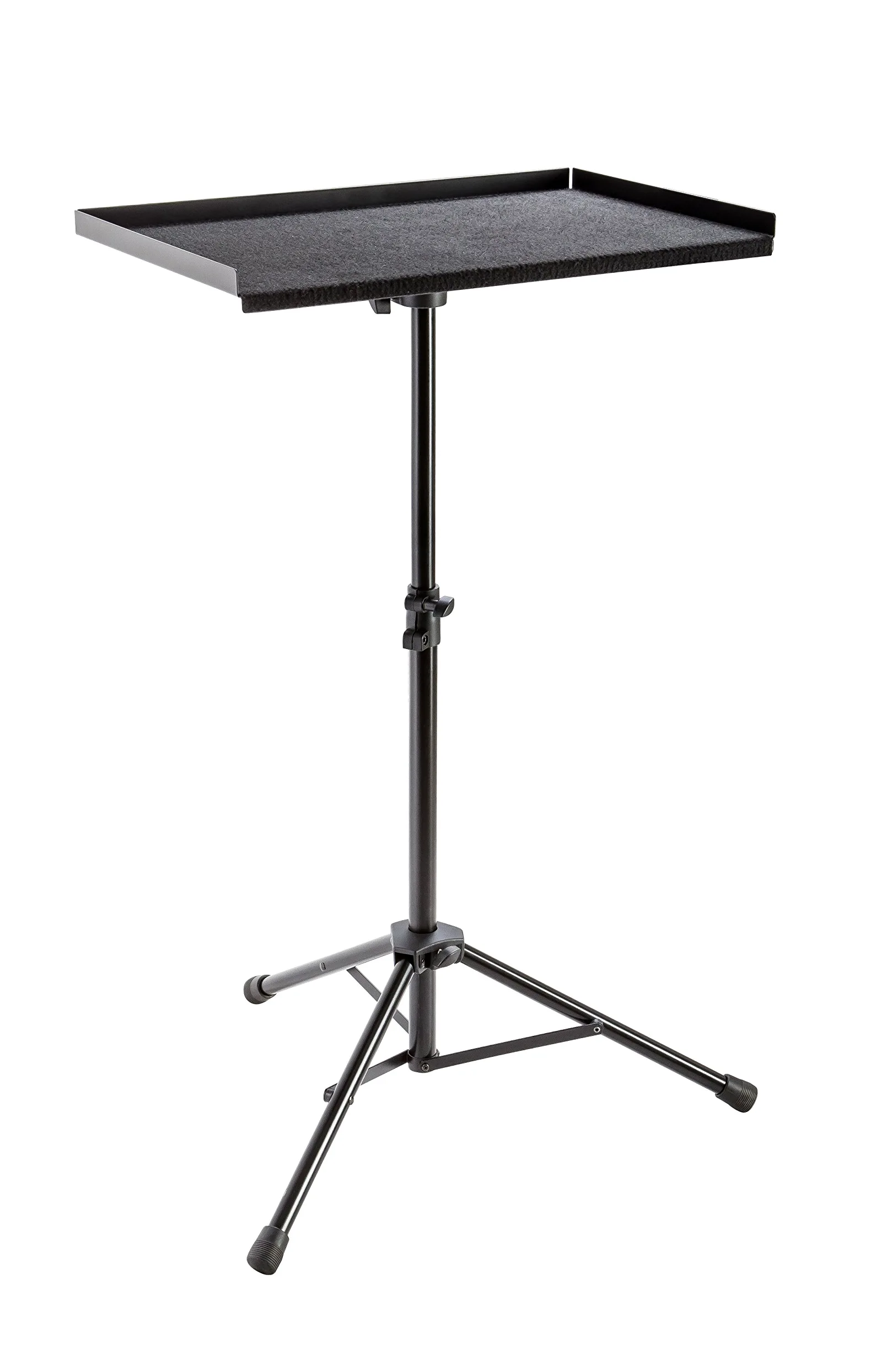 K&M 13500 Supporto per percussioni, nero - ripiano di 57,3 cm x 37,3 cm - in acciaio - ripiano regolabile in altezza ed inclinazione