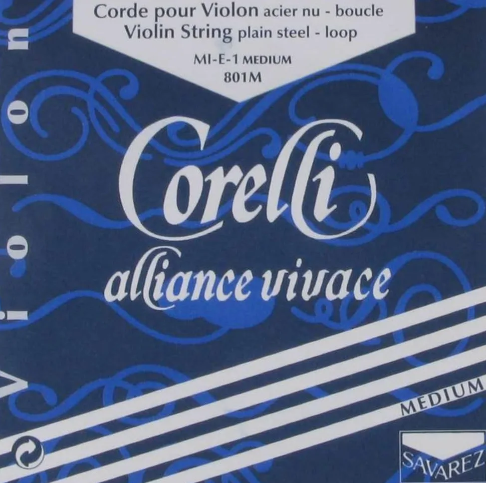 Corelli corde per Violino Alliance G Sintetico/rivest. Argento Medium 804M