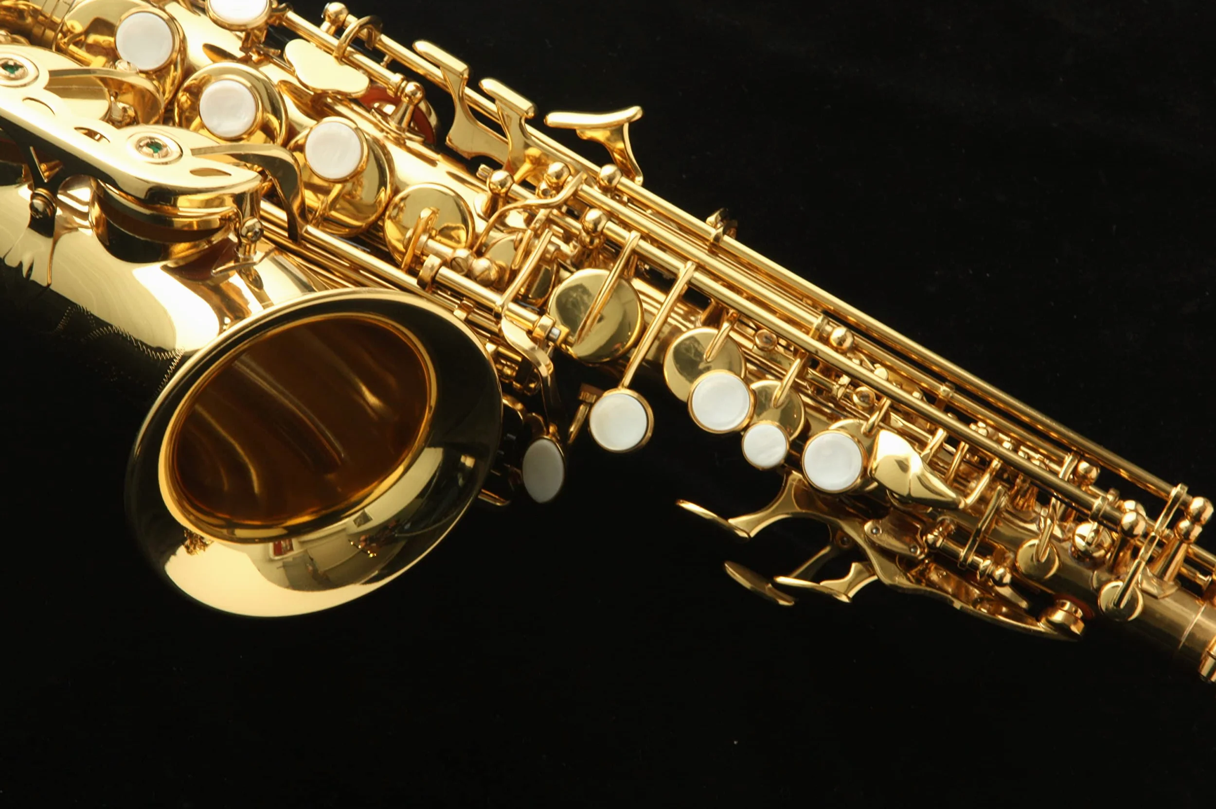 Saxo soprano Curvo Harlem SSC-310 Nuovo! Con astuccio leggero
