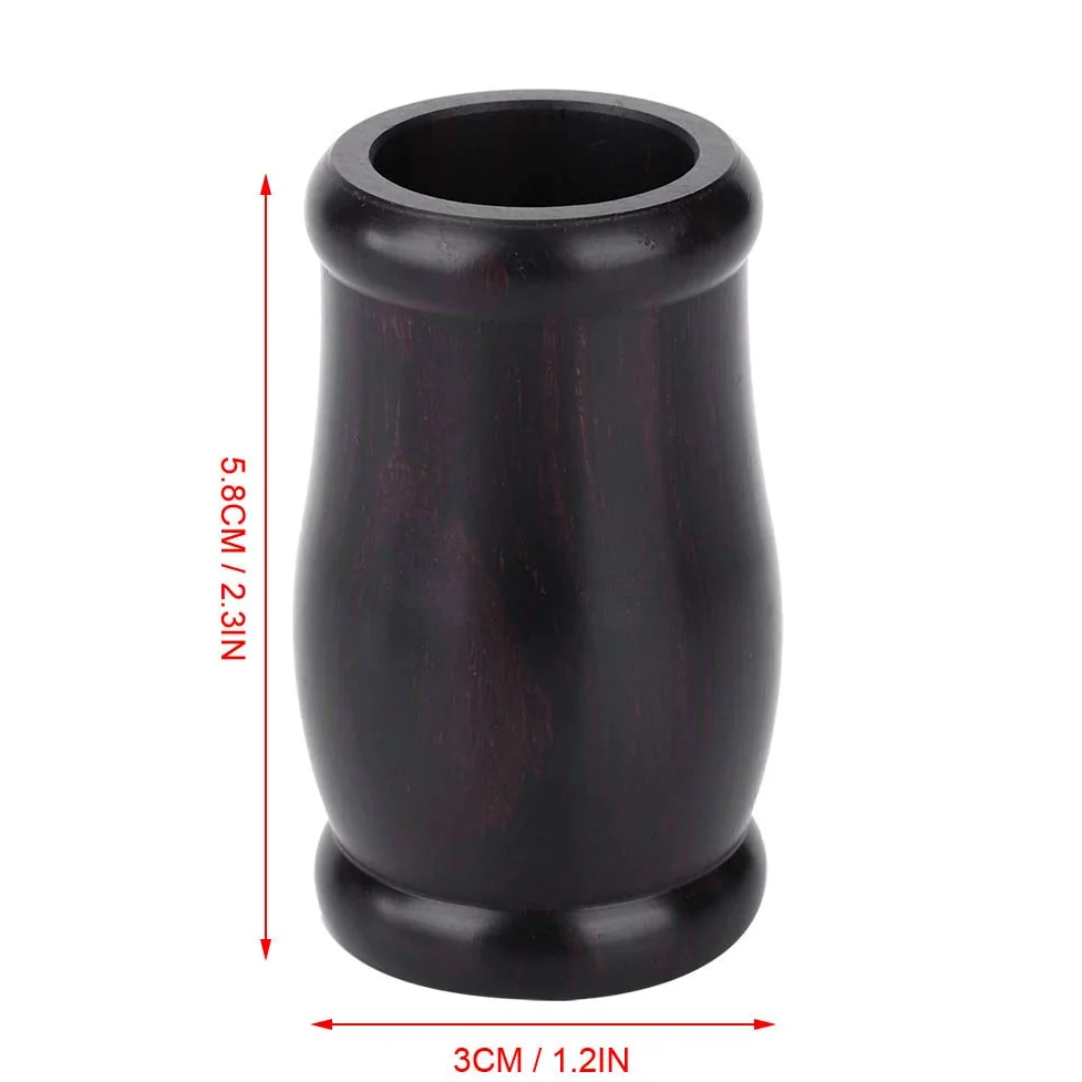 POENVFPO Barilotto per Clarinetto Professionale in Legno di Ebano, Diametro Interno 23 Mm, qualità Premium per Musicisti, Leggero 37 G, Nero