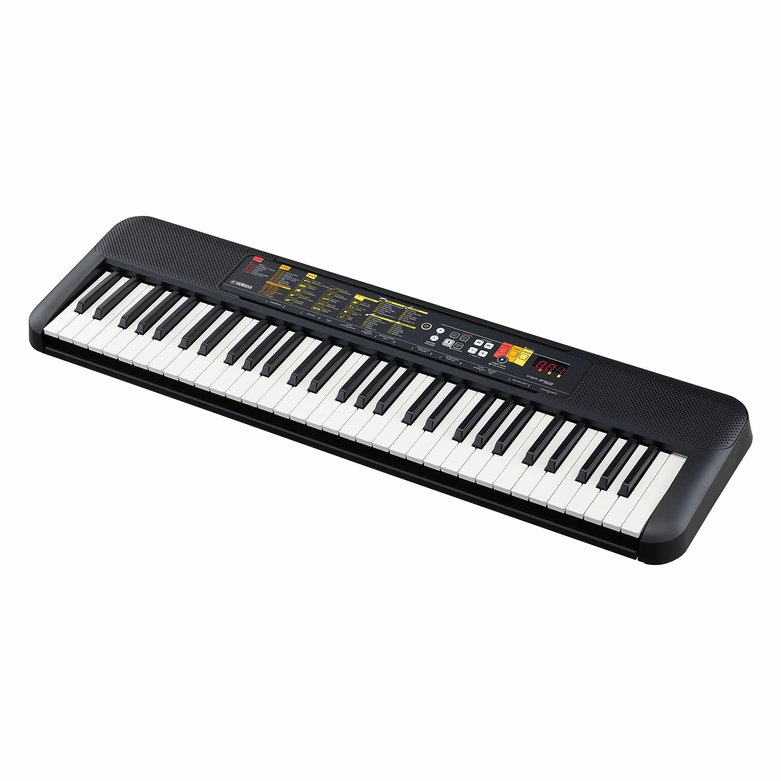 Yamaha - PSR-F52, Tastiera digitale portatile e compatta, 61 tasti, 144 voci di strumenti e 158 stili di accompagnamento, colore nero