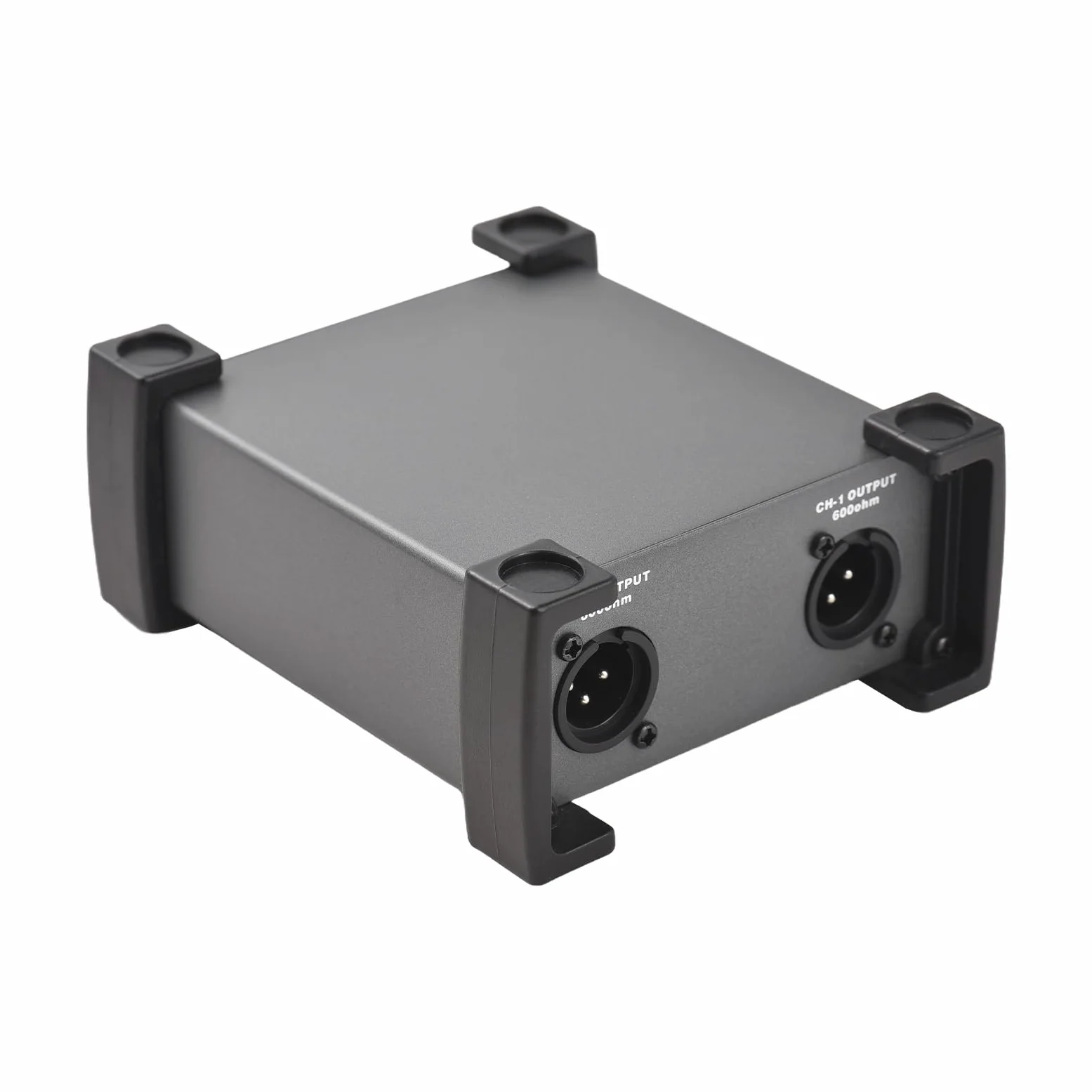 Unità DI-Box passiva a 2 canali Eliminatore di ronzio Direct Box per strumenti da 1/4'' a XLR Trasformatore di impedenza professionale Isolatore audio DI Direct Box per tour e spettacoli dal vi