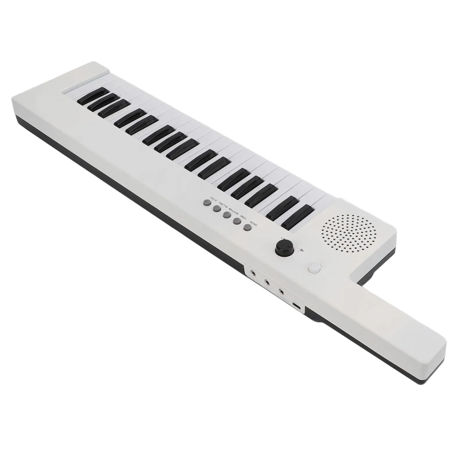 Organo Elettronico per Chitarra Portatile con Tastiera a 37 Tasti, Mini Keytar per Esercitazioni/esibizioni Musicali (BF-3755 bianco)