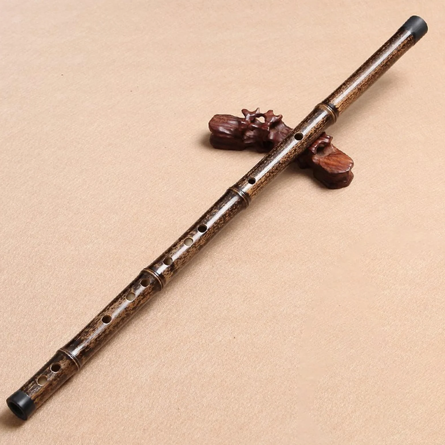 Flauto di bambù professionale Un Intero Pezzo Di Flauto Di Bambù Viola Strumento Musicale Flauto Semplice Senza Filo E Senza Incisione (Color : F)