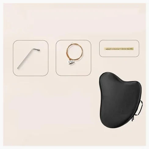 Lira a 32 corde con leva di accordatura, strumento portatile in legno, include corde di ricambio e note di tono, regalo musicale ideale per principianti