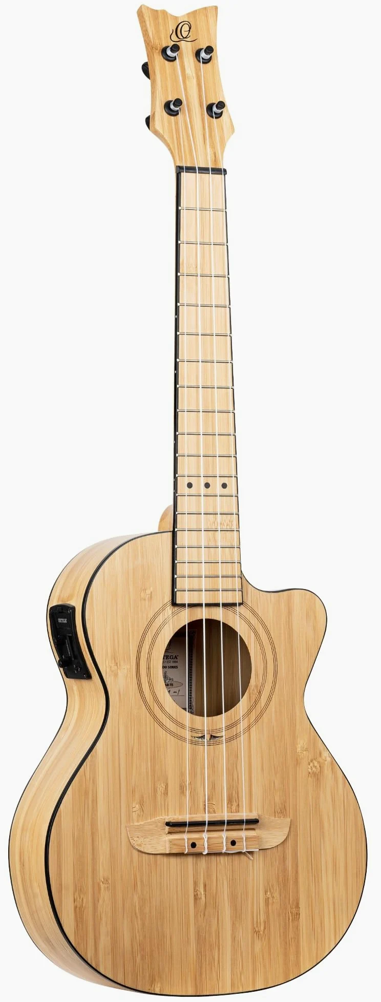 Ortega Guitars Ukulele Tenore Elettro-Acustico – Bamboo Series – Gig Bag Inclusa – Bamboo, Natural (RUNAB-TE)