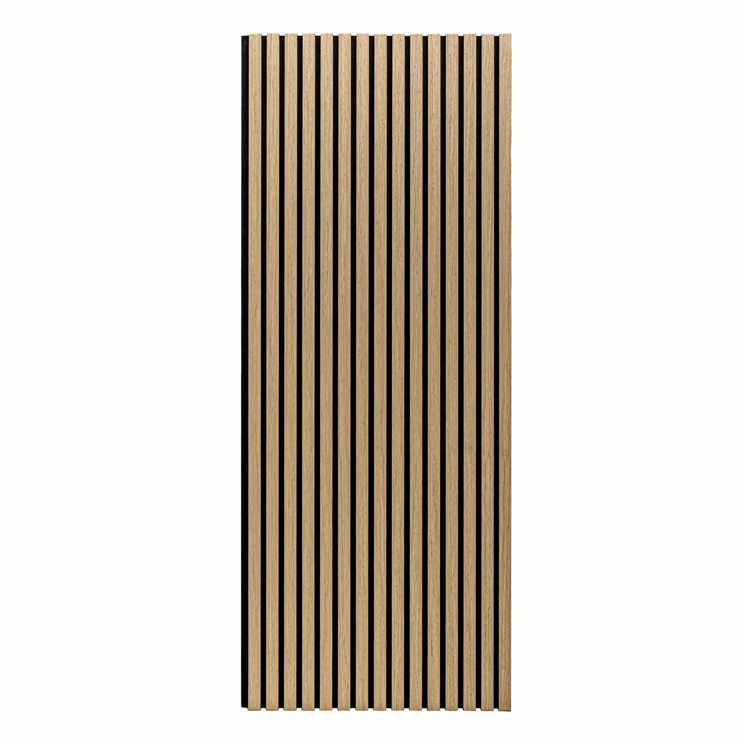 Mozart - Set di 2 pannelli fonoassorbenti decorativi in legno 235x60 cm, superficie totale 2,82 mq, beige