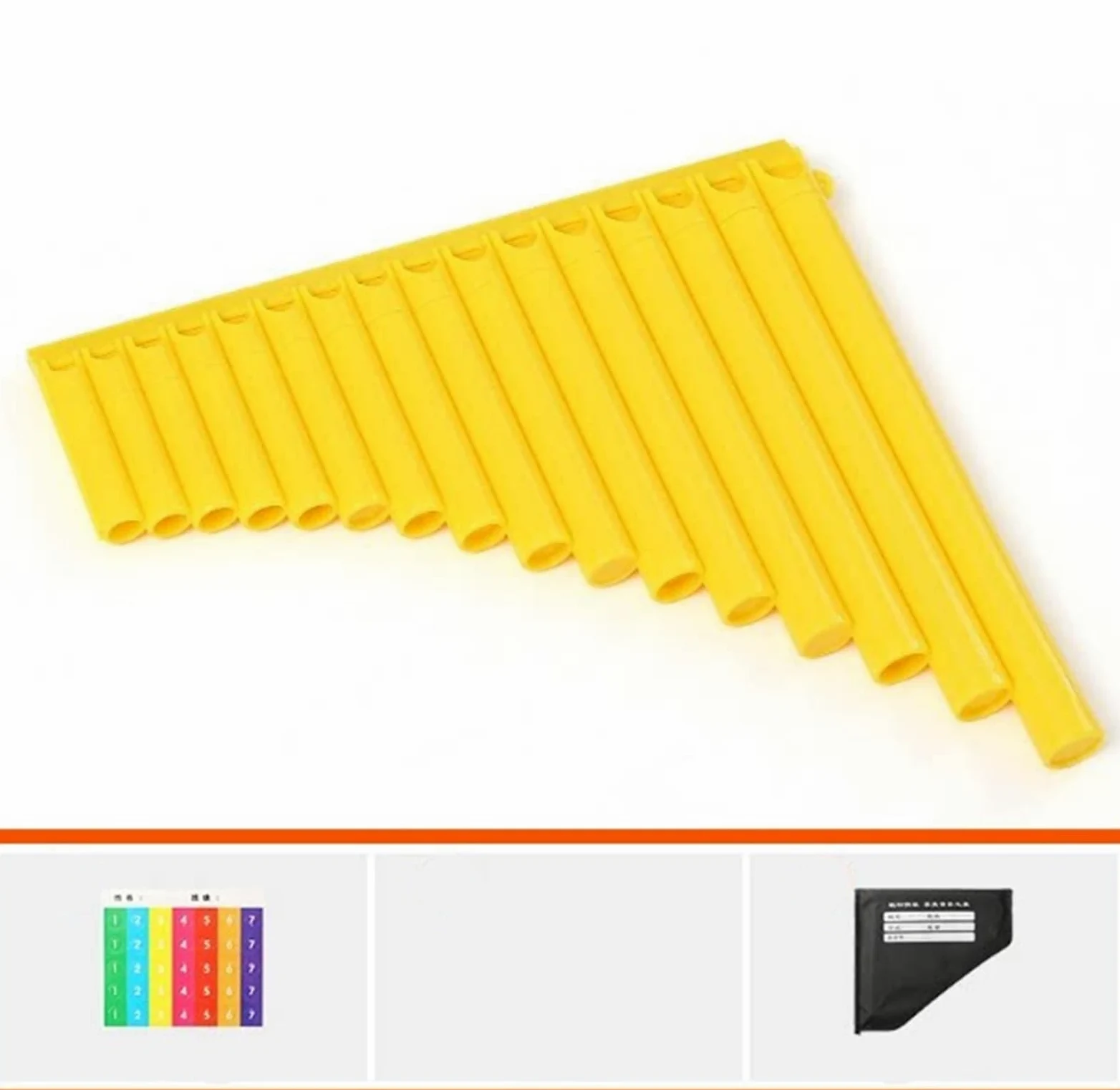 Flauti Pan Adulti Flauto Di Pan Professionale A 16 Canne Chiave C Modello Principiante Giallo
