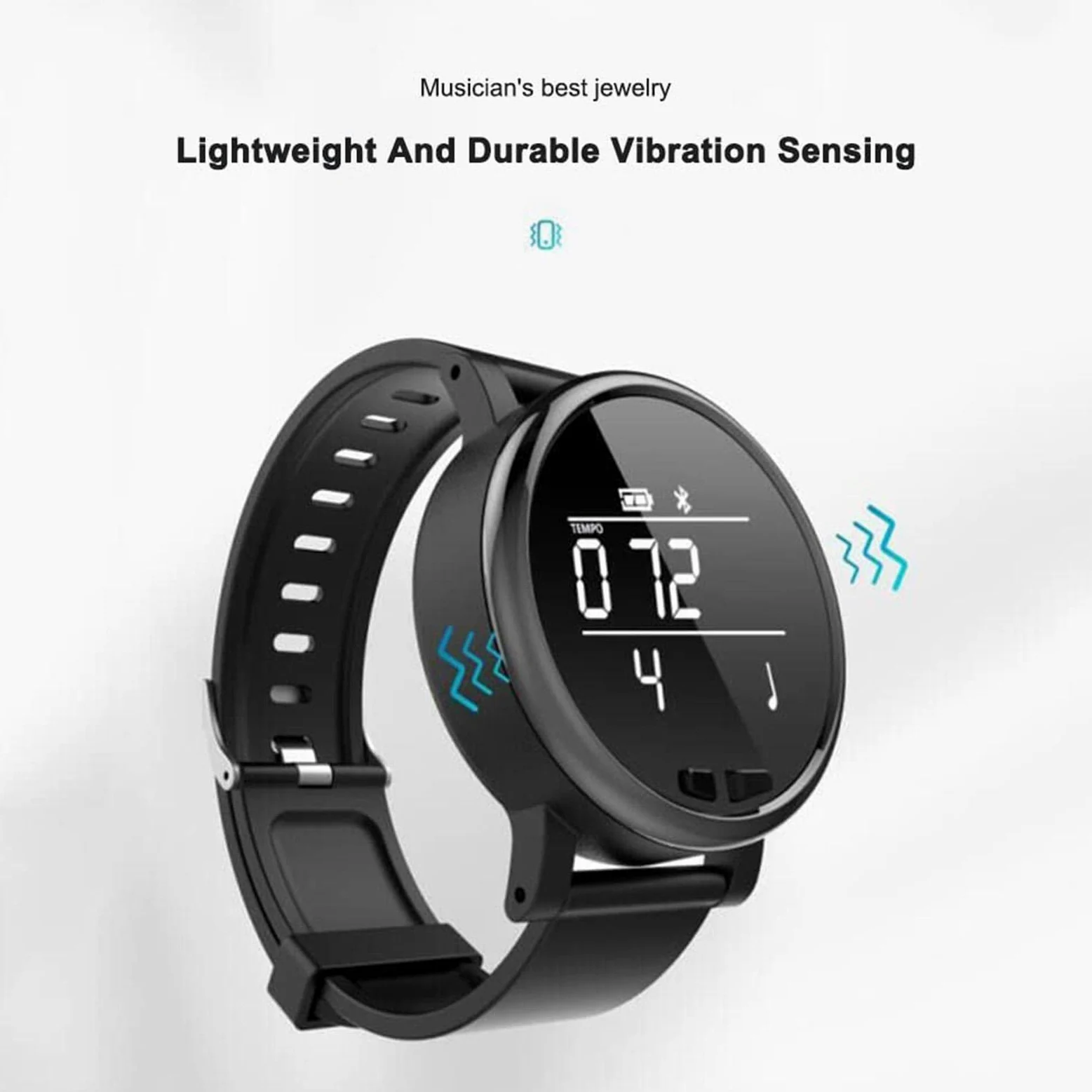 5 orologi metronomici intelligenti | Orologio con metronomi di esercizio a banda e indicatore dell'ora con batteria da 330 mAh – smartwatch da polso, compatibile con pianoforte, batteria, | esercizio a banda e indicatore 'ora con batteria da 330 mAh – sma