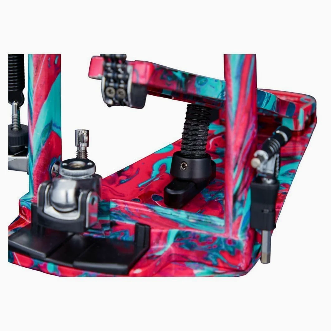 Tama HP900PWMCS Doppelpedal Iron Cobra Power Glide Marble Coral Swirl - Doppio pedale batteria