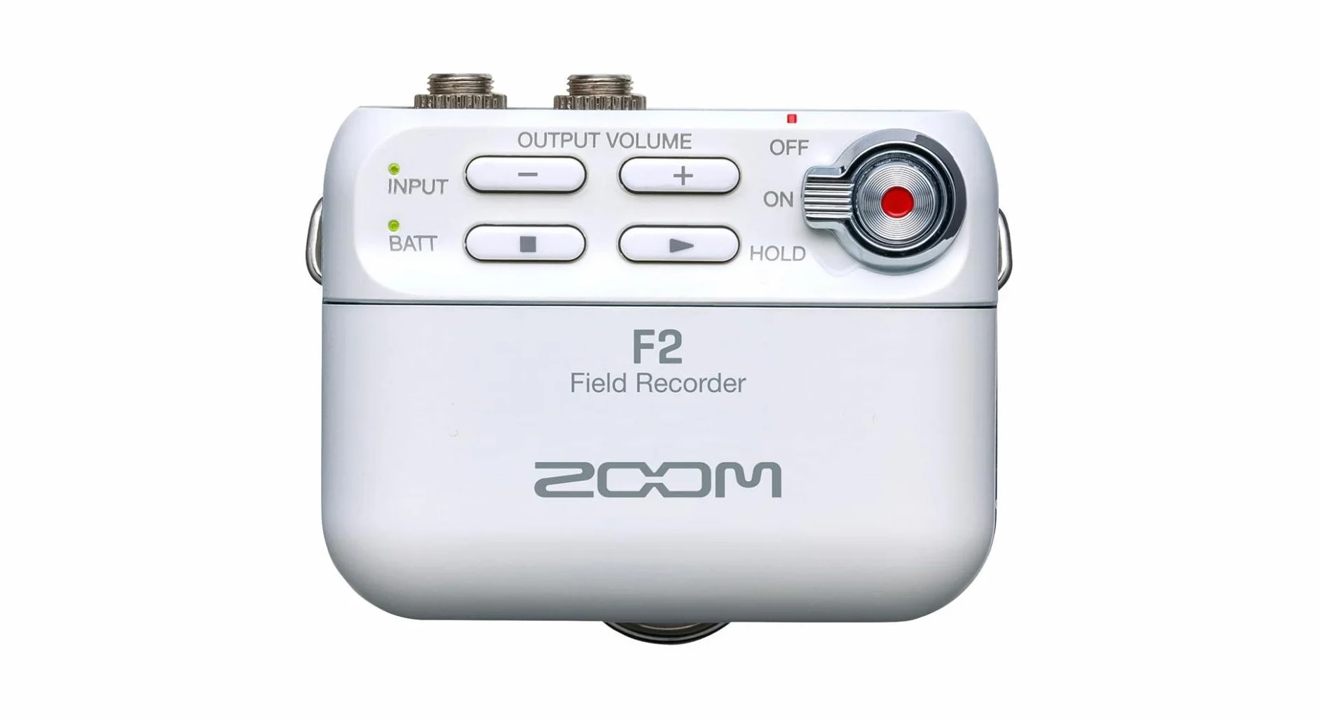Zoom - F2/W - Lavalier Registratore compatto da cintura, registrazione float a 32 bit, senza clipping, audio per video, registrazioni su SD e alimentazione a batteria con microfono lavalier incluso