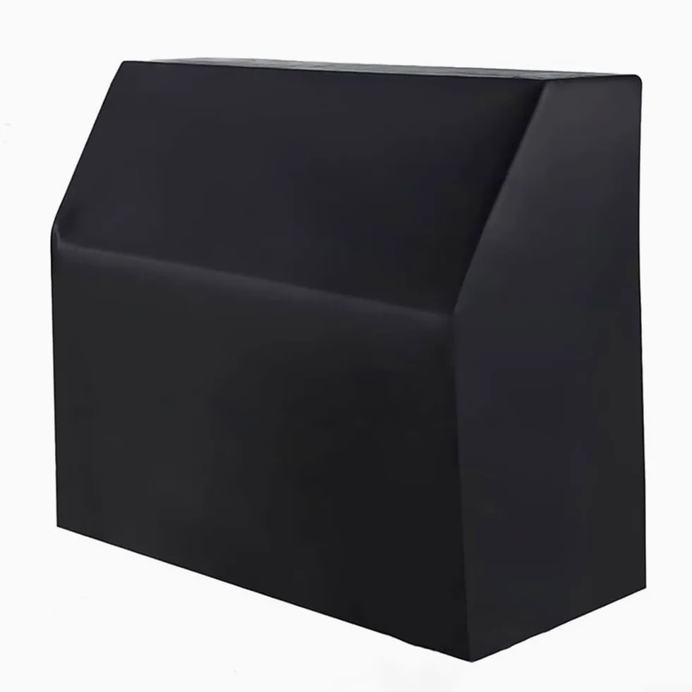 Copertura per pianoforte verticale Oxford 420D con rivestimento argento, 153 x 35 x 110 cm, custodia protettiva antipolvere completa per uso interno ed esterno, custodia nera inclusa