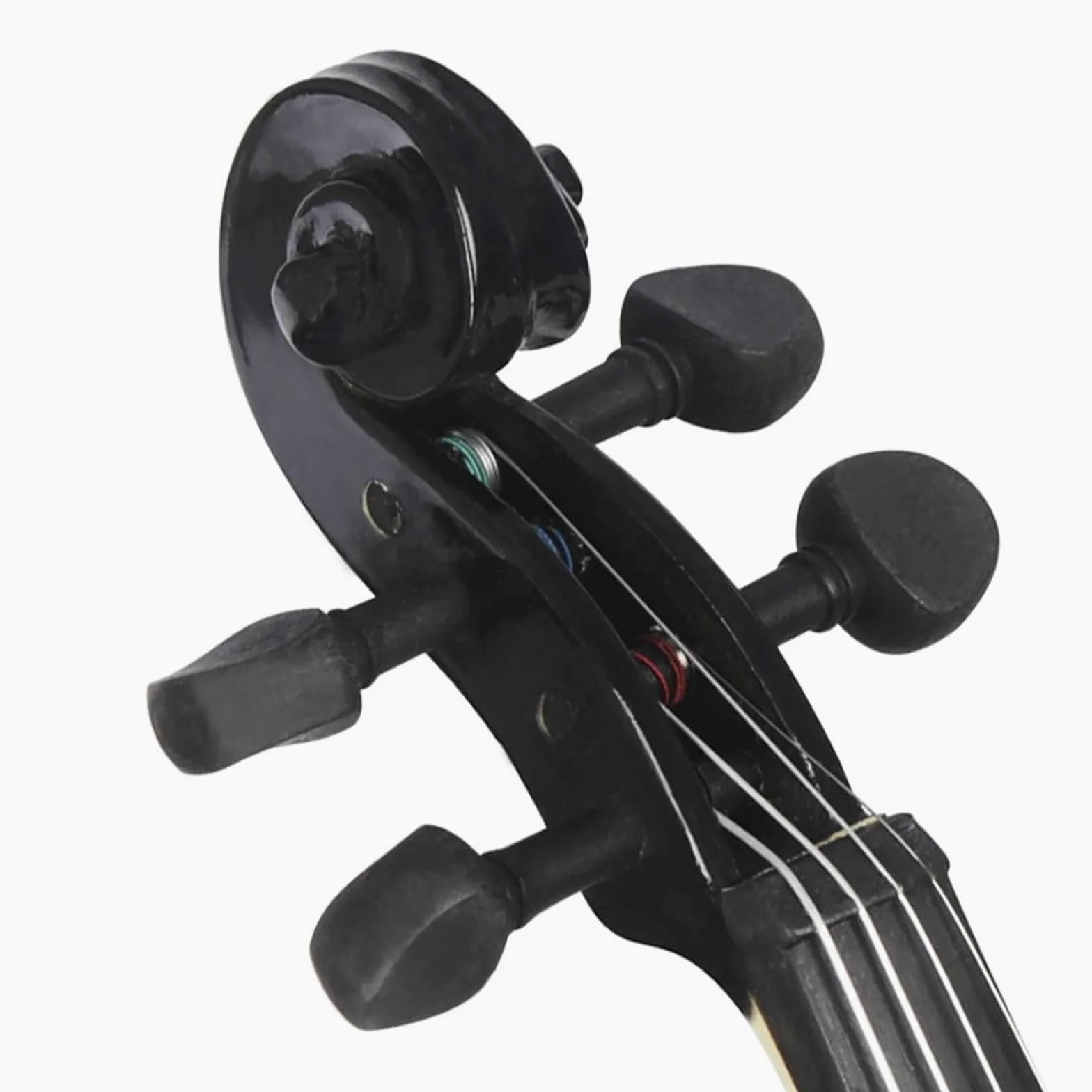 Violino Acustico In Legno Massello Per Strumento A Corda Di Nero 1/8 Con Scatola Di Accessori Per Strumenti Musicali