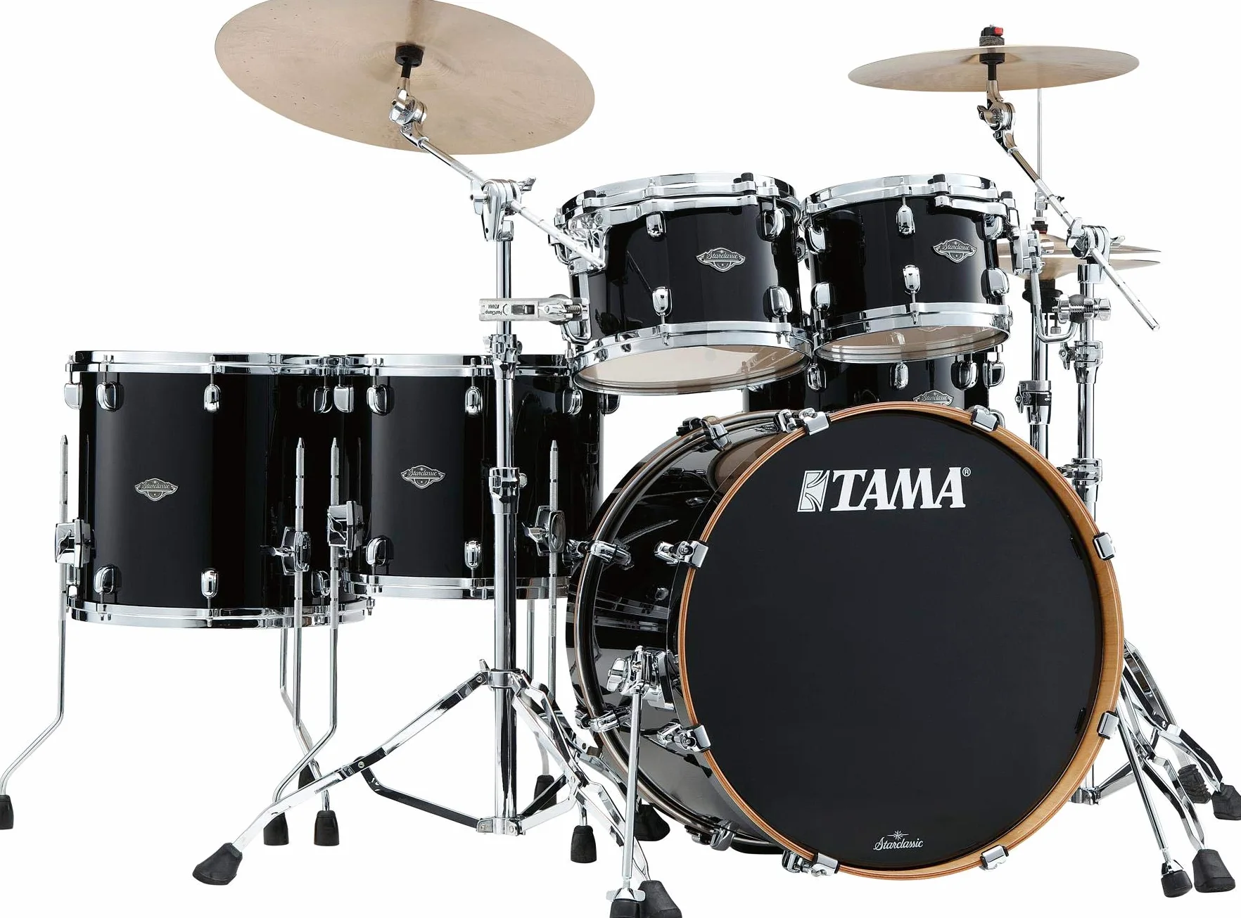 Tama MBS52RZS-PBK Starclassic Performer Piano Black 5-Piece Shell Set