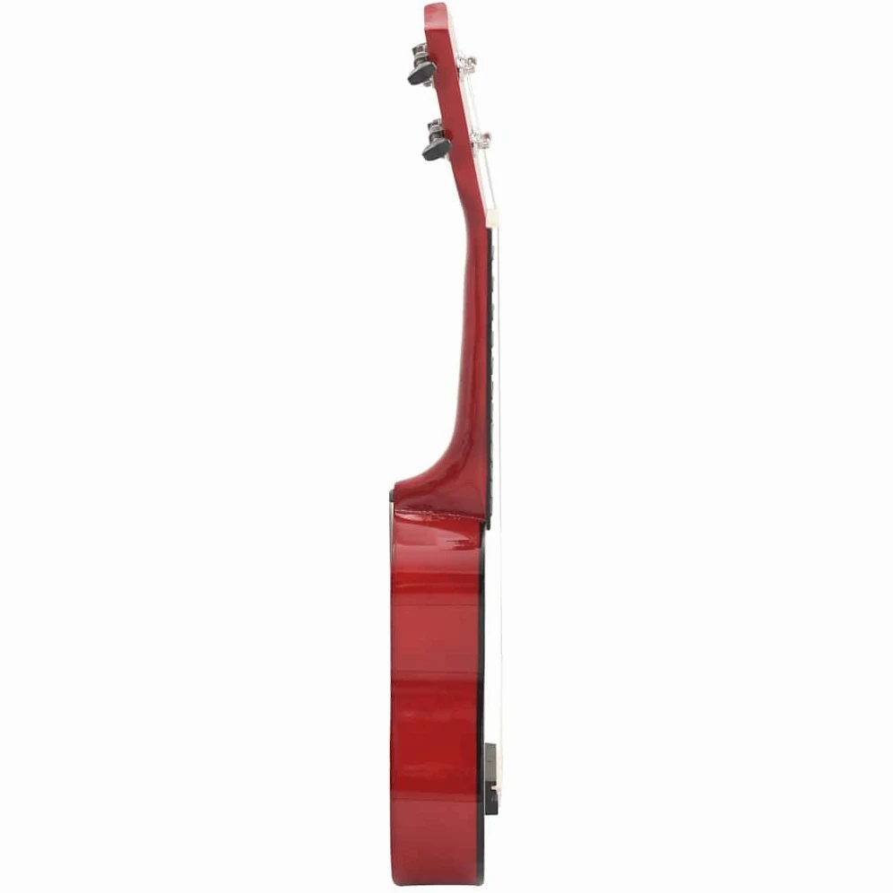 Ukulele soprano da 58,4 cm, set per principianti, con custodia e plettri, strumento musicale in legno di tiglio chiaro, per bambini e principianti
