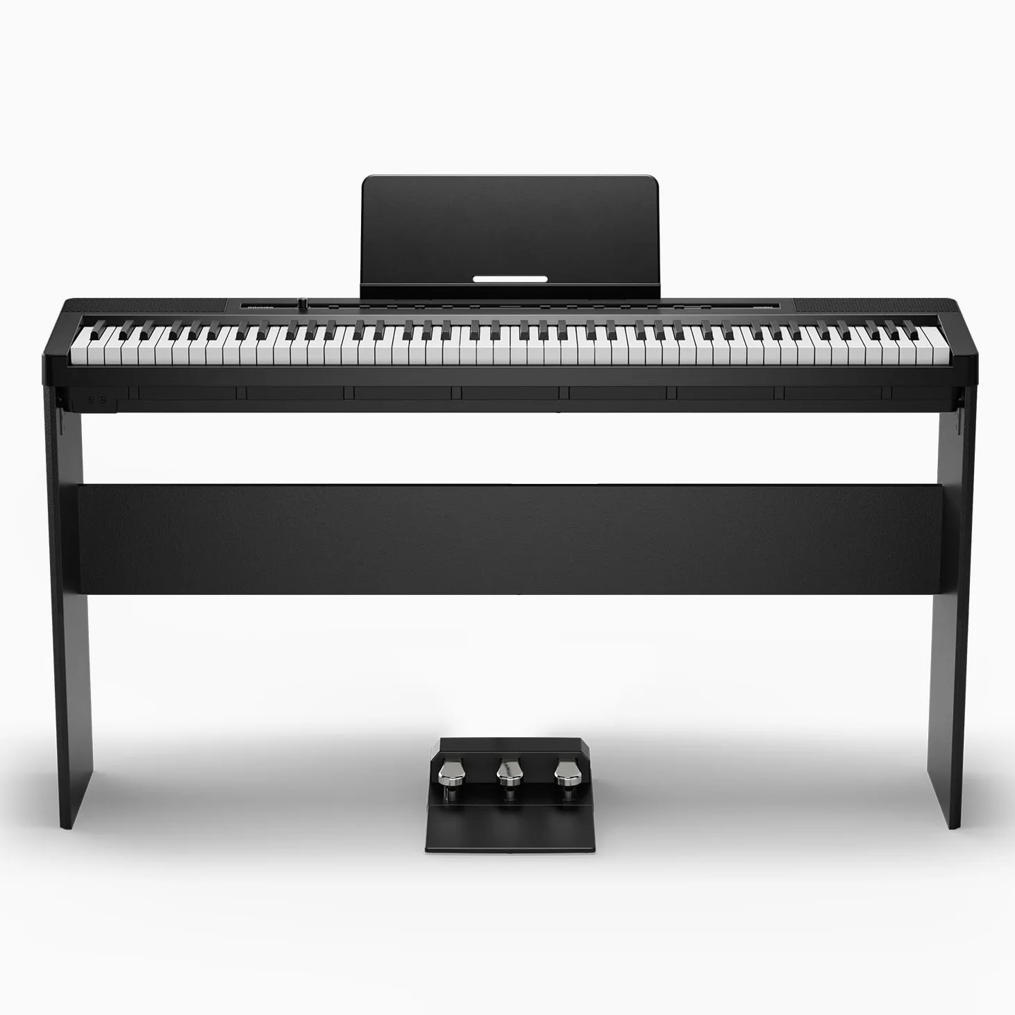 Donner DEP-16A Pianoforte Digitale per Principianti 88 Tasti a Grandezza Naturale, Pianoforte Elettrico Portatile con Unità a 3 Pedali