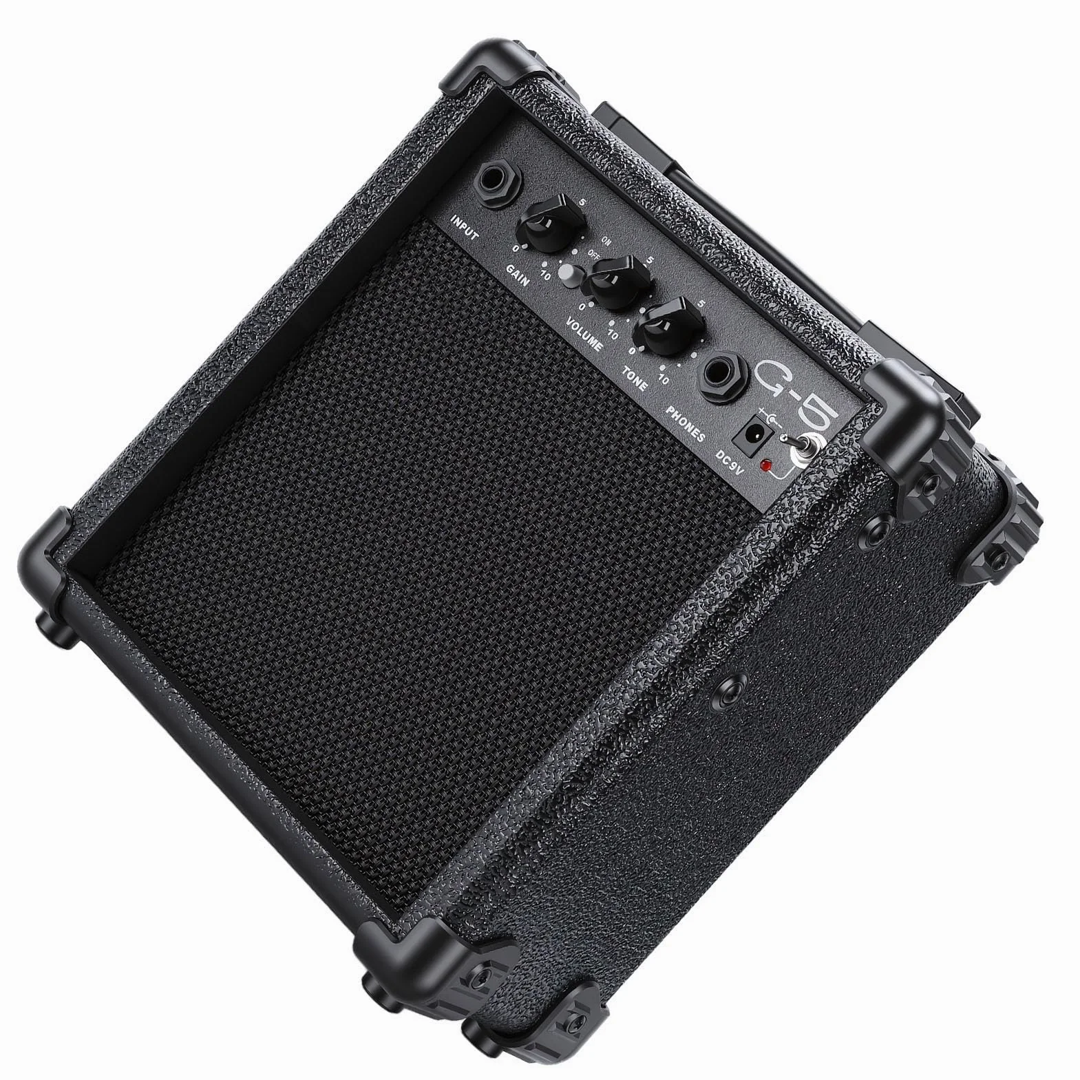 Mini Amplificatore per Chitarra Portatile, Amplificatore per Chitarra con Uscita per Auricolari da 3,5 Mm, per con Jack di Ingresso da 6,35 Mm per la Pratica Quotidiana e le Performance di