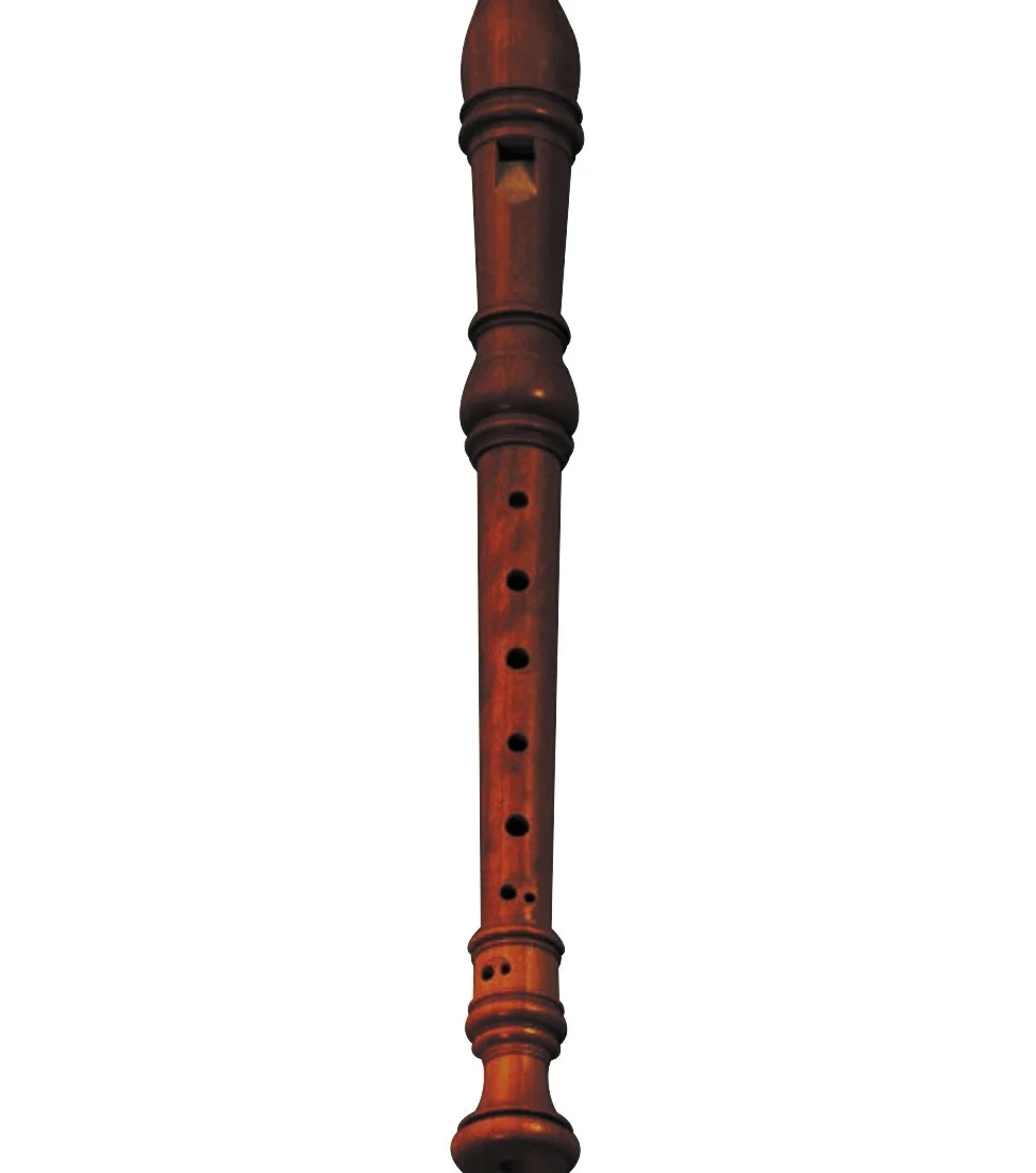 Yamaha yrs-64 realizzato artigianalmente in legno di palissandro, chiave di C, flauto soprano con diteggiatura barocca