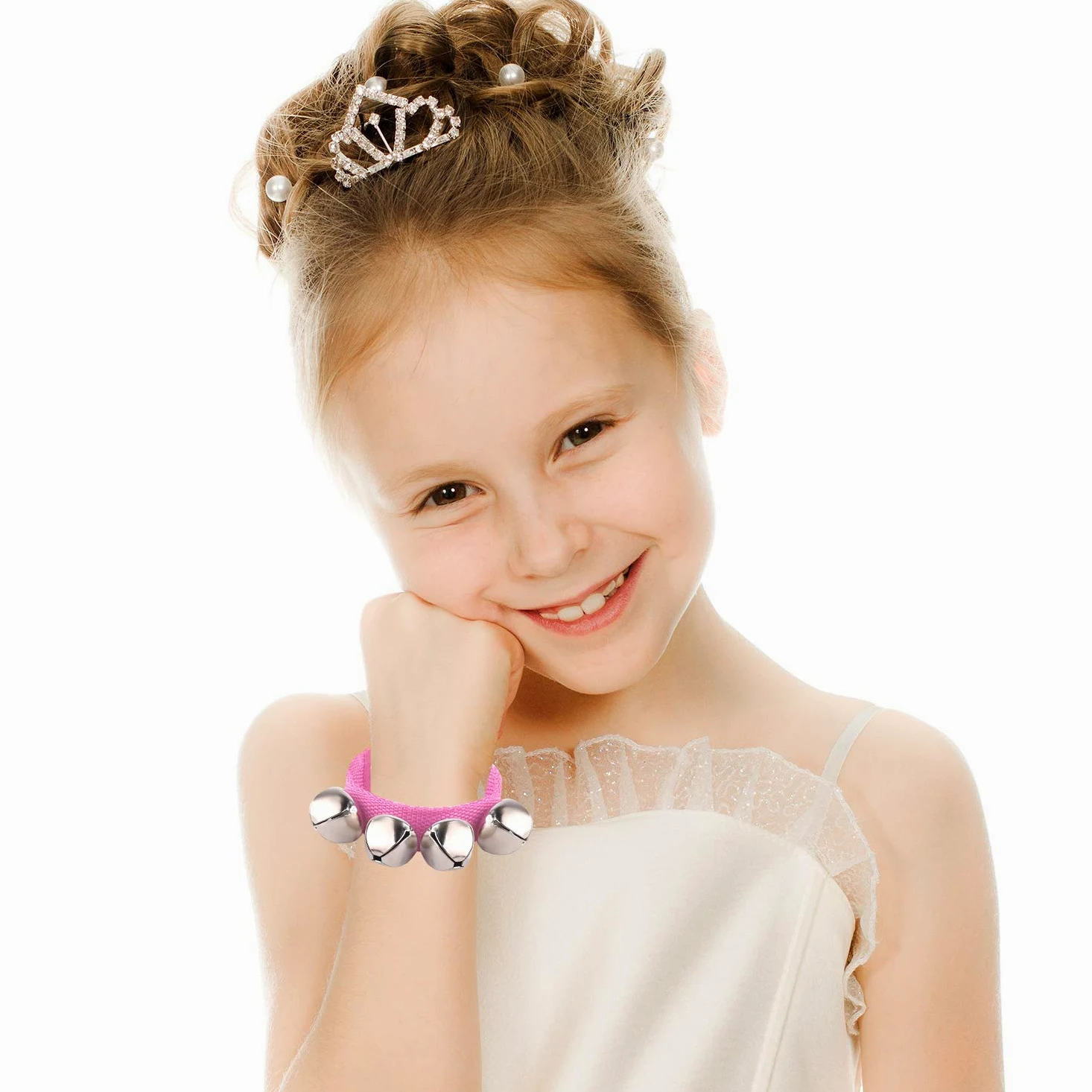 FEPITO 36 Pezzi Cinturino Campanelli da Polso Bracciali Jingle Bells Campanelli Musicali Cavigliere Strumento ritmico Percussioni Decorazioni per Feste Natalizie