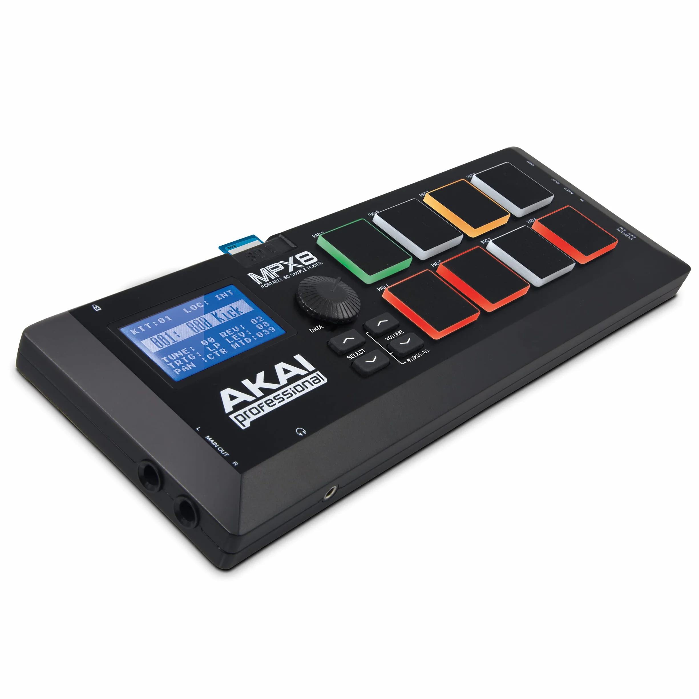 Akai Professional MPX8 - Campionatore MIDI Controller con Libreria di Suoni, Campioni e Software Sample Kit Editor