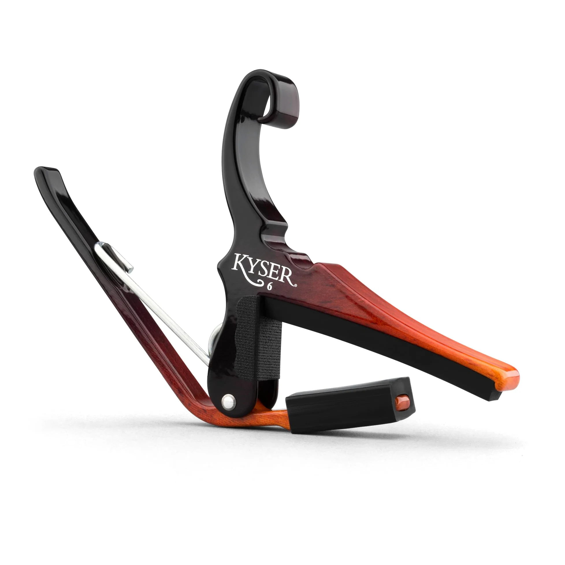 Kyser Quick-Change Capotasto per chitarra acustica a sei corde, Sunburst, KG6SNB