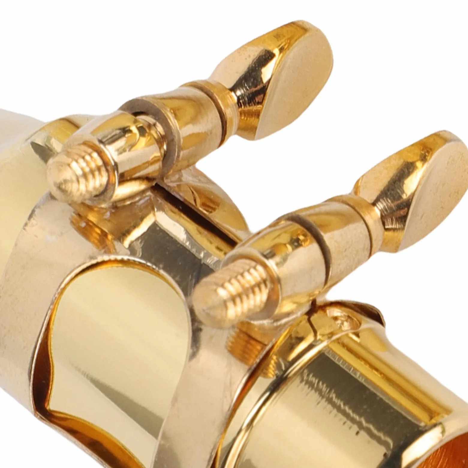 Bocchino Sassofono Soprano Set, Bocchino Saxofono Sax di Ottone con Cuscinetto di Ligatura del Cappuccio per Prestazioni 5#