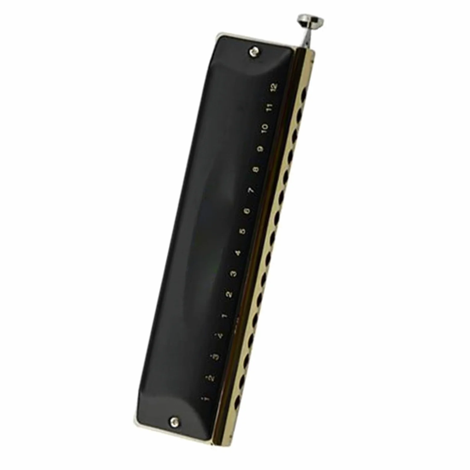 armonica a bocca Armonica Cromatica 16 Fori / 64 Toni Strumento Musicale Strumento A Fiato Per Prestazioni Professionali Organetto A Bocca (Color : Black)