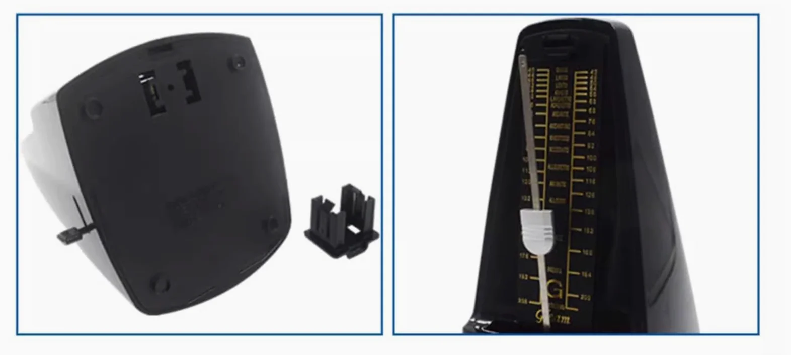 Metronomo meccanico, sussidi didattici sperimentali, specializzati for la valutazione degli esami, battente for pianoforte e chitarra, dispositivo universale for il ritmo di precisione