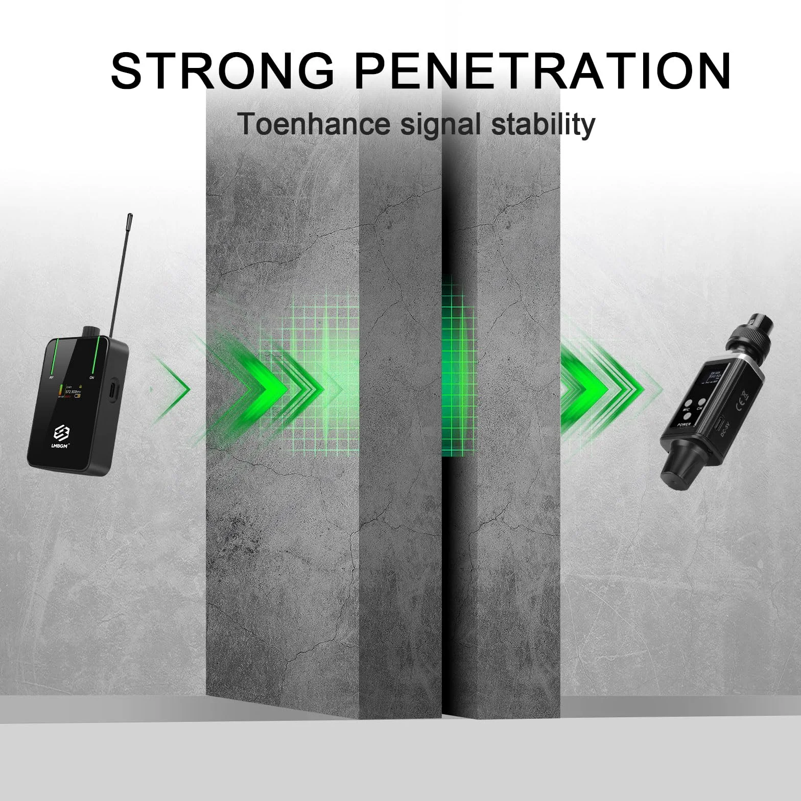 AR9 UHF Mono Wireless Monitor Pro System Transmitter and Beltpack Receiver for Studio, Band Rehearsal and Live Performance (AR9 Pro-1)