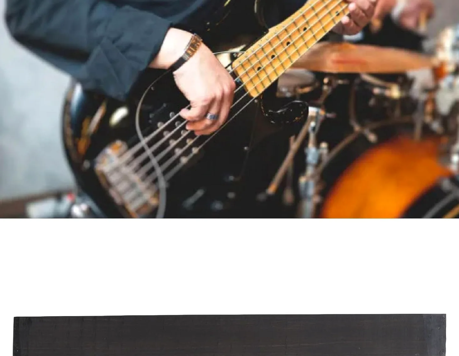 Tastiera per chitarra, in ebano, per fai da te, chitarra acustica, ukulele, accessori per strumenti musicali