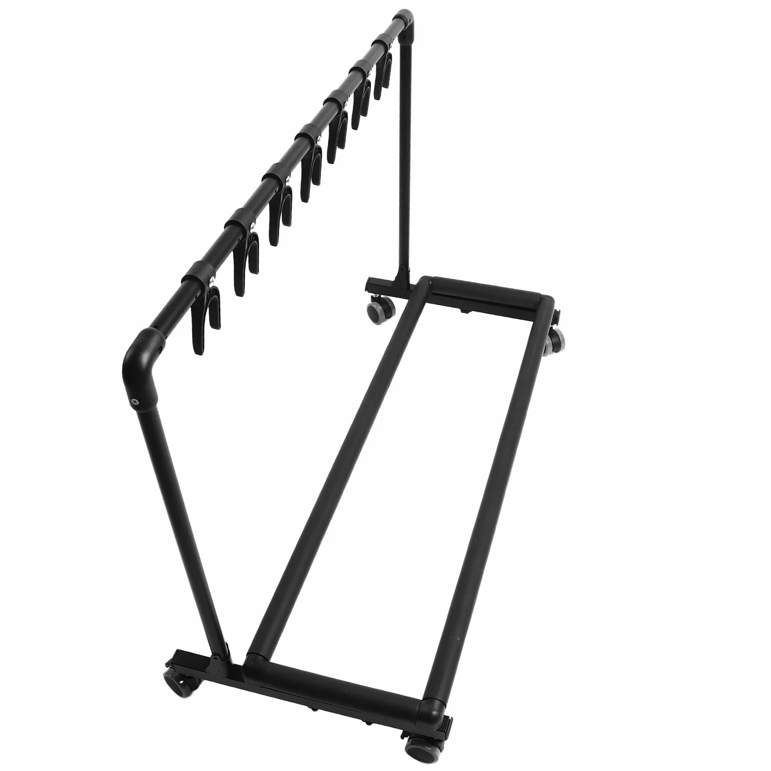 Stand per Chitarra in Metallo con Ruote, Supporto per Chitarra per Varie Chitarre, per Negozi di Musica (FL-13W) (FL-11W) (FL-17W)