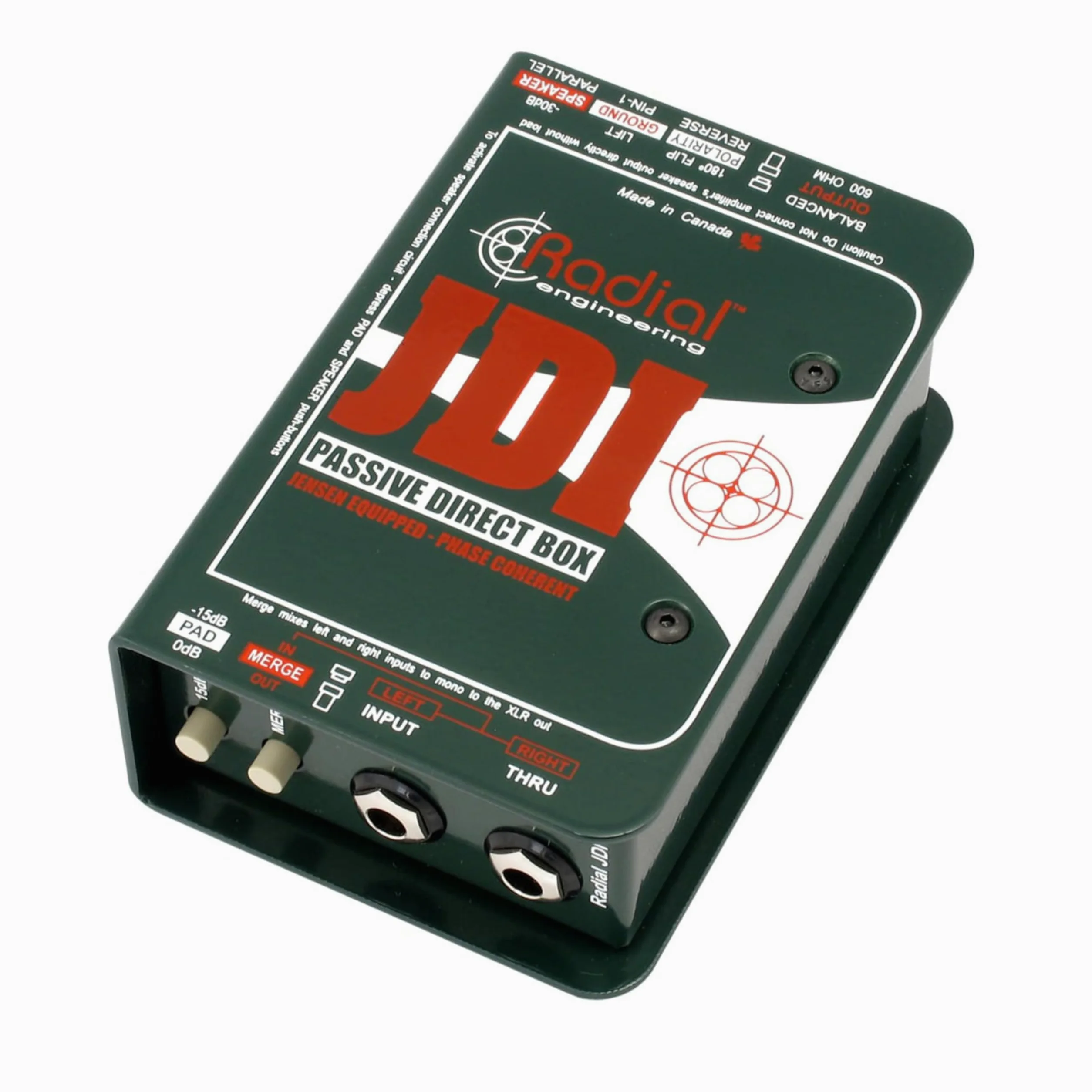 Radial Engineering R8001010JDI Scatola diretta passiva monocanale con trasformatore Jensen