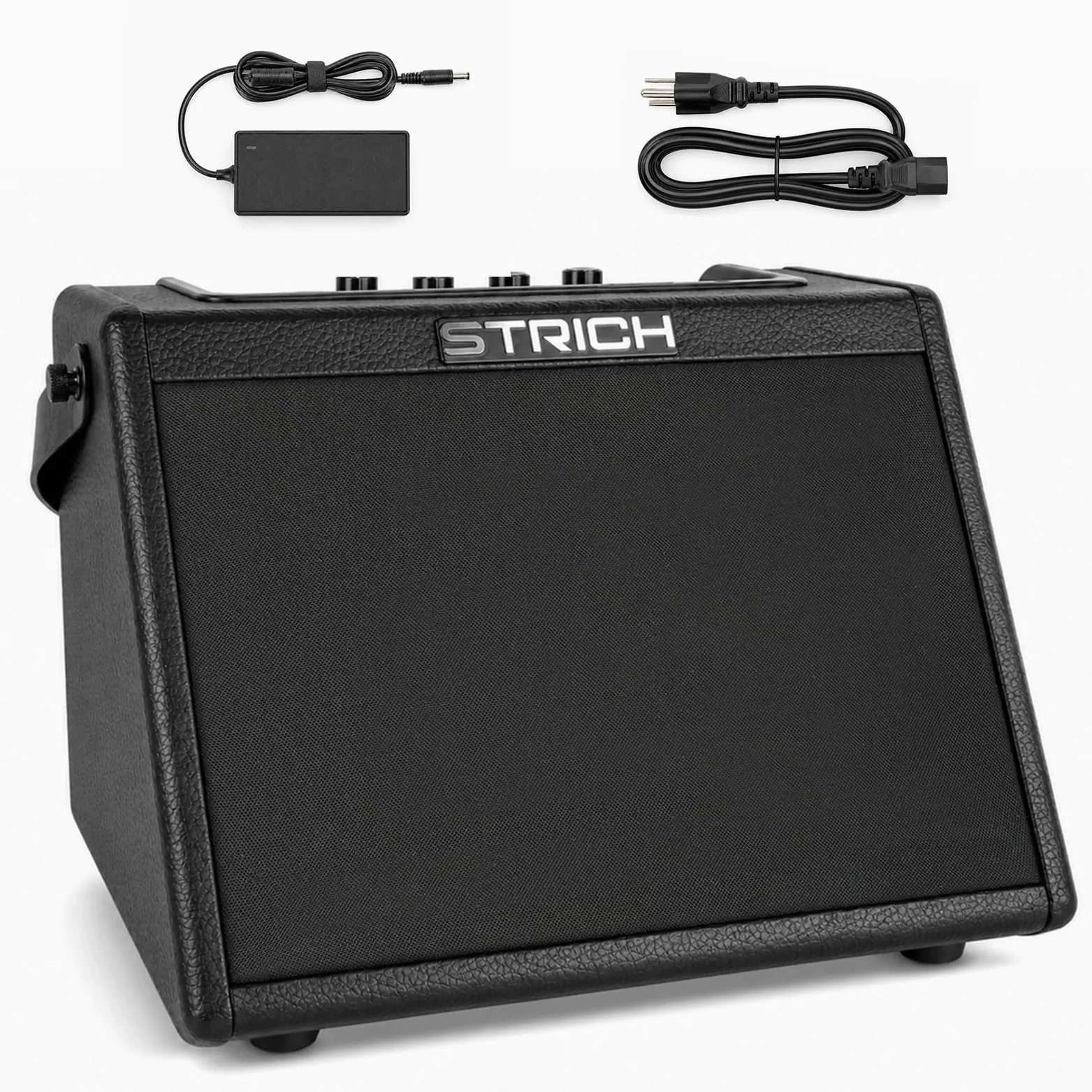 STRICH Amplificatore elettronico per batteria da 20 W, amplificatore per batteria wireless, altoparlante portatile per batteria e tastiere elettroniche, amplificatore compatto per casa, studio e