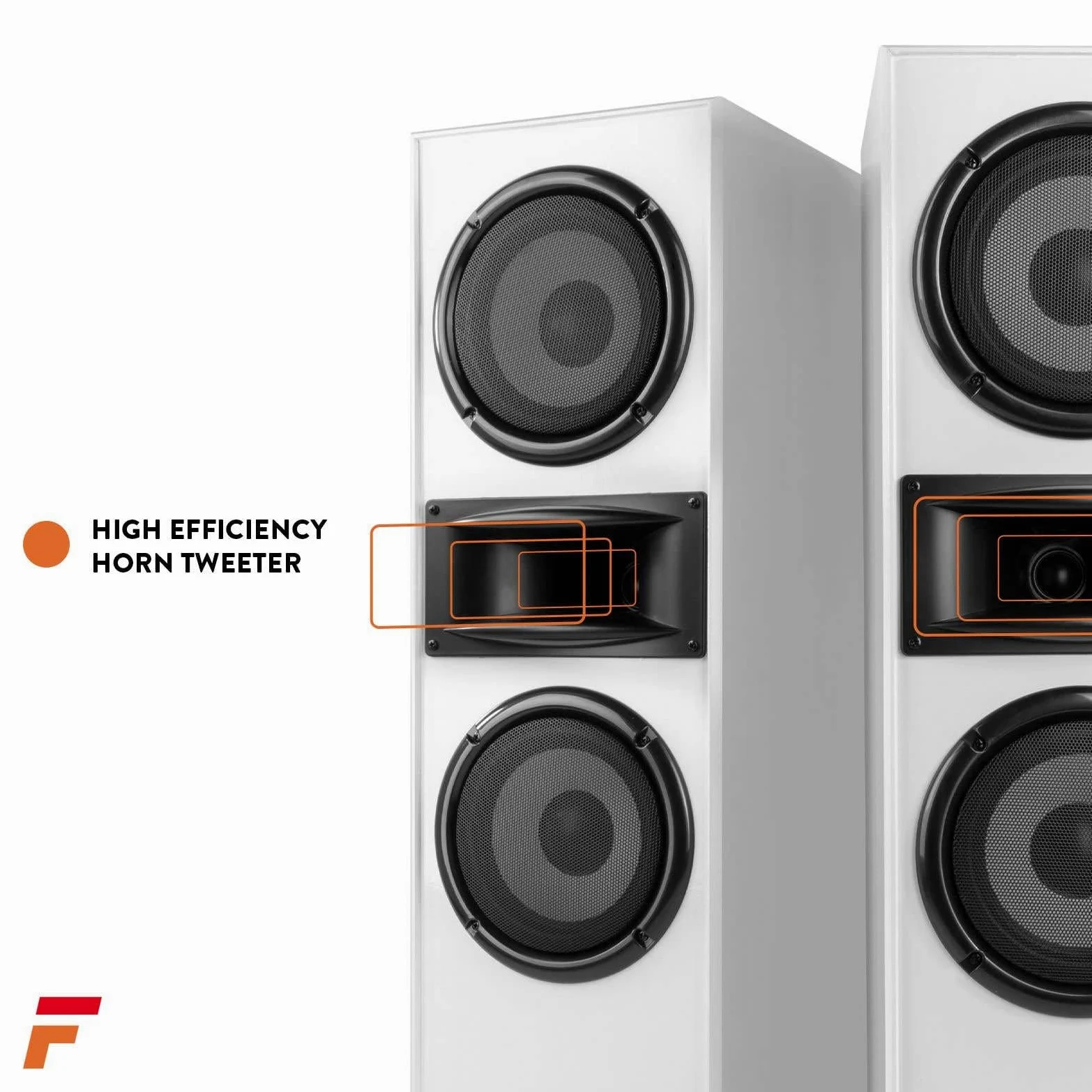 Fenton HF700W Tower Set 2x 6.5 White