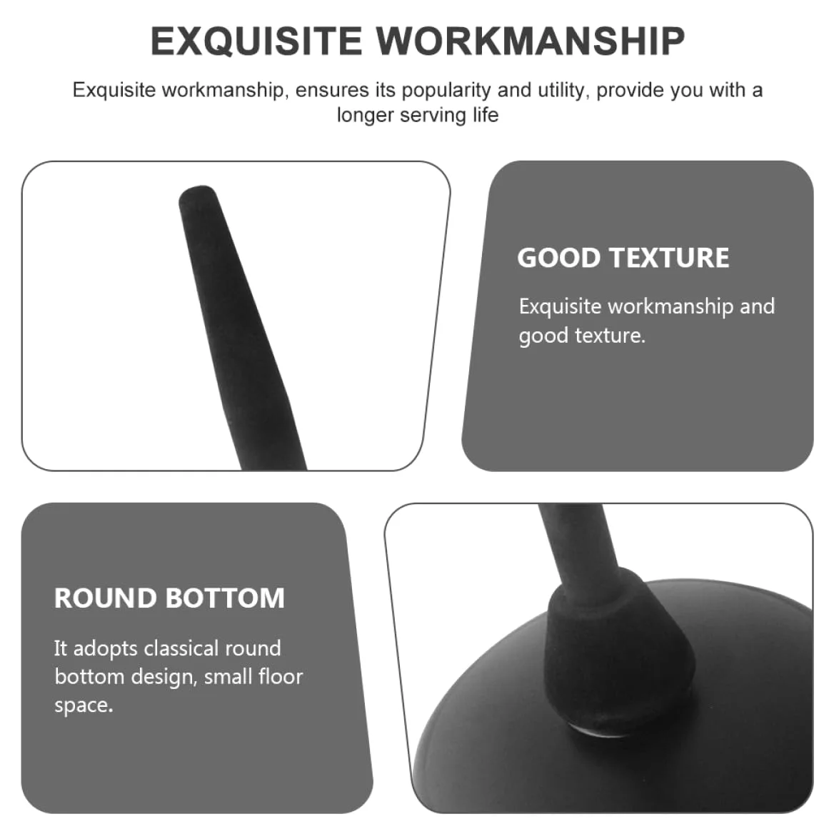 Zerodeko Supporto per Flauto e Clarinetto in Ferro Robusto Porta Flauto Portatile Design Stabile e Bordi Arrotondati Accessorio Pratico per Musicisti e Negozi di Strumenti Musicali